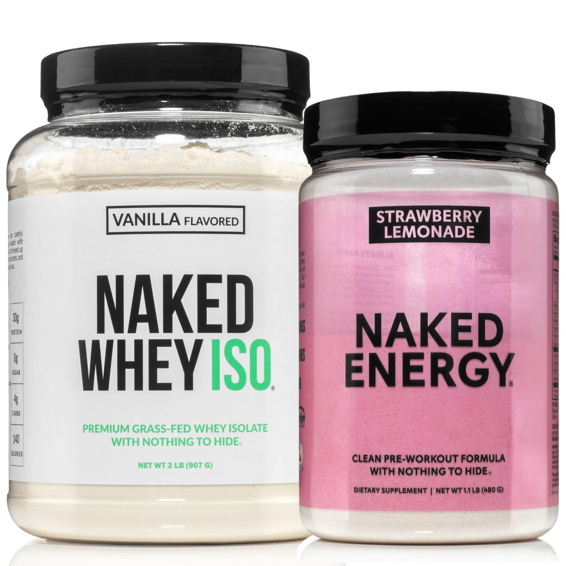 NAKED Vanilla Whey Isolate Protein Powder, 24 Servings