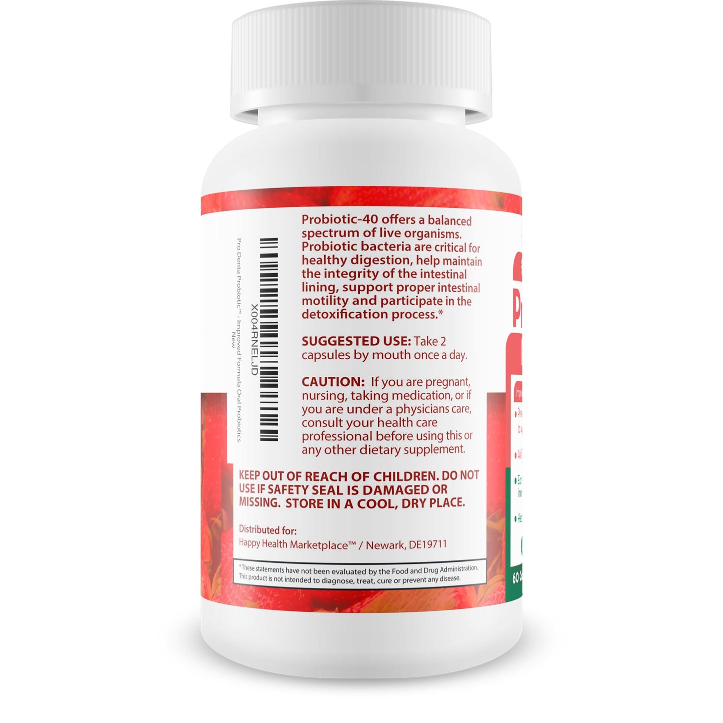 Happy Health Marketplace ProDenta Probiotic Capsules 60 Count