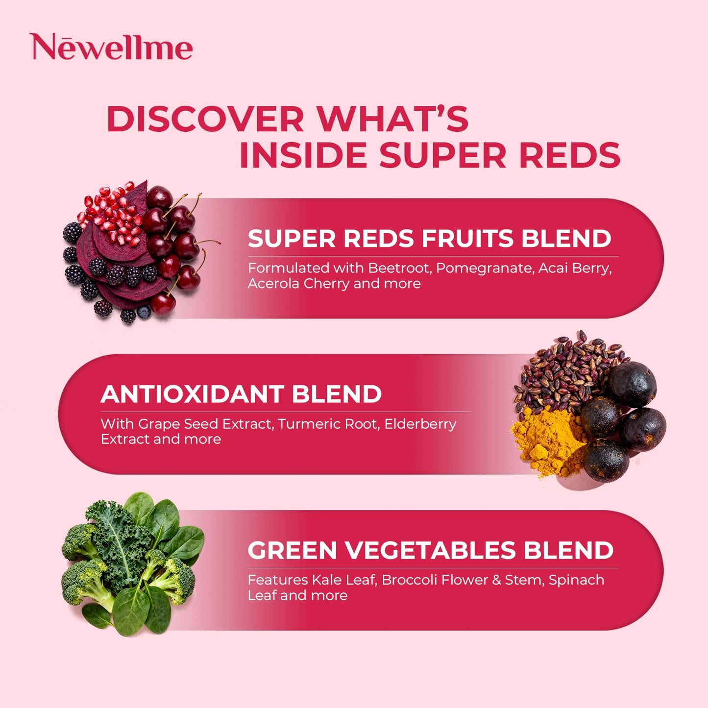 NEWELLME Organic Beetroot Super Reds Powder, Pack of 28