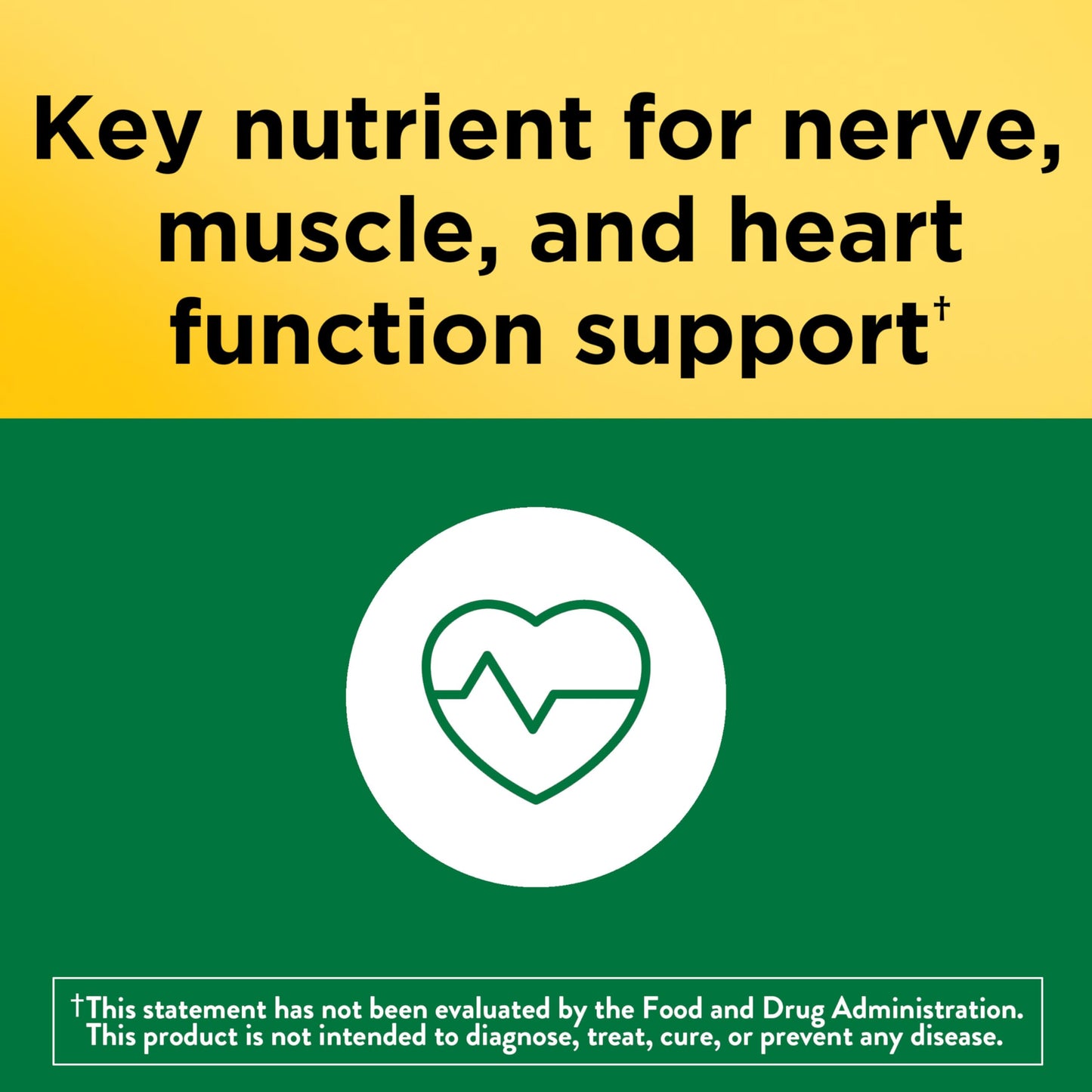 Nature Made Potassium Gluconate 550 mg Tablet, 100 Count