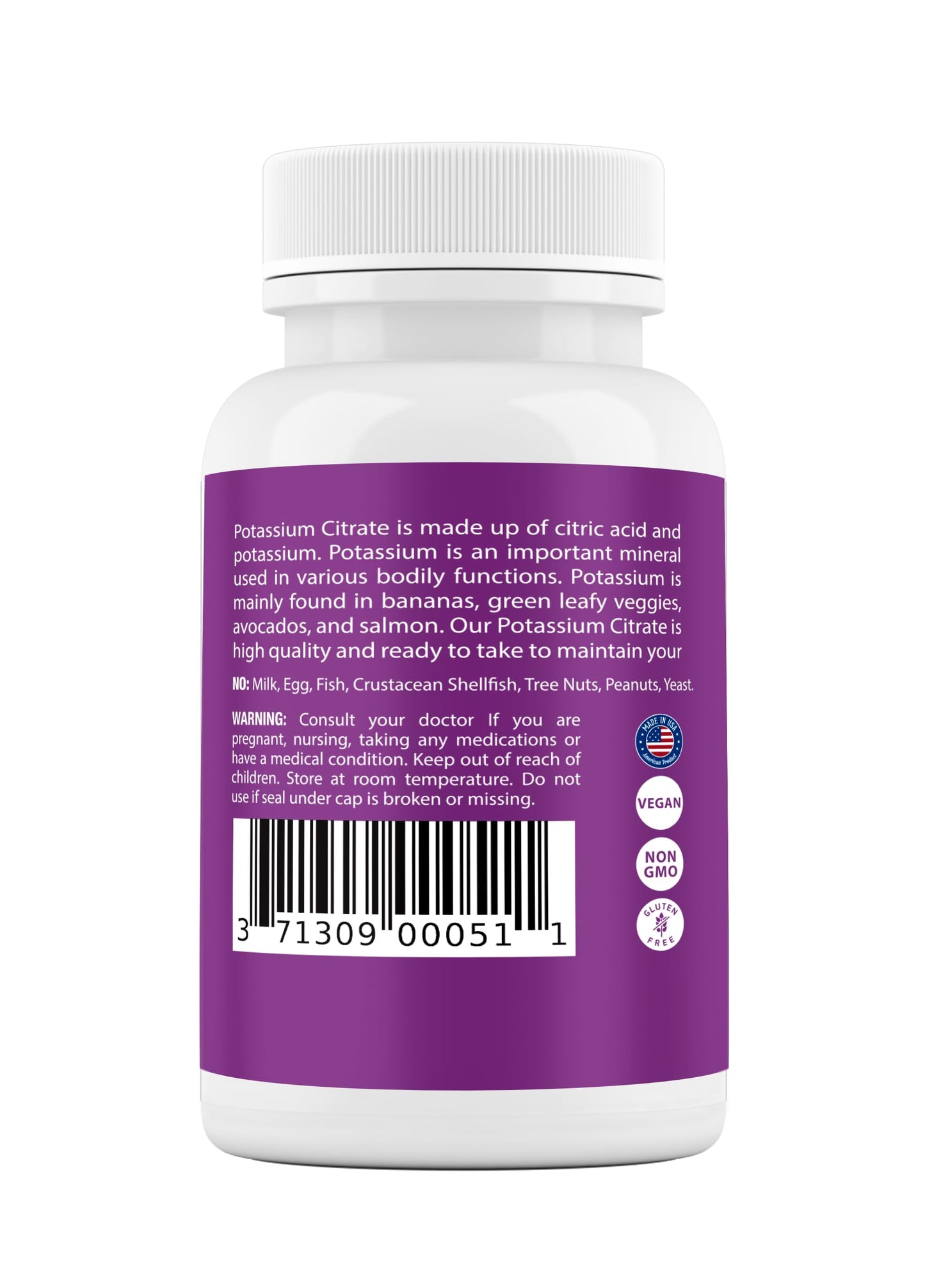 Safrel Potassium Citrate Capsules 500 Count