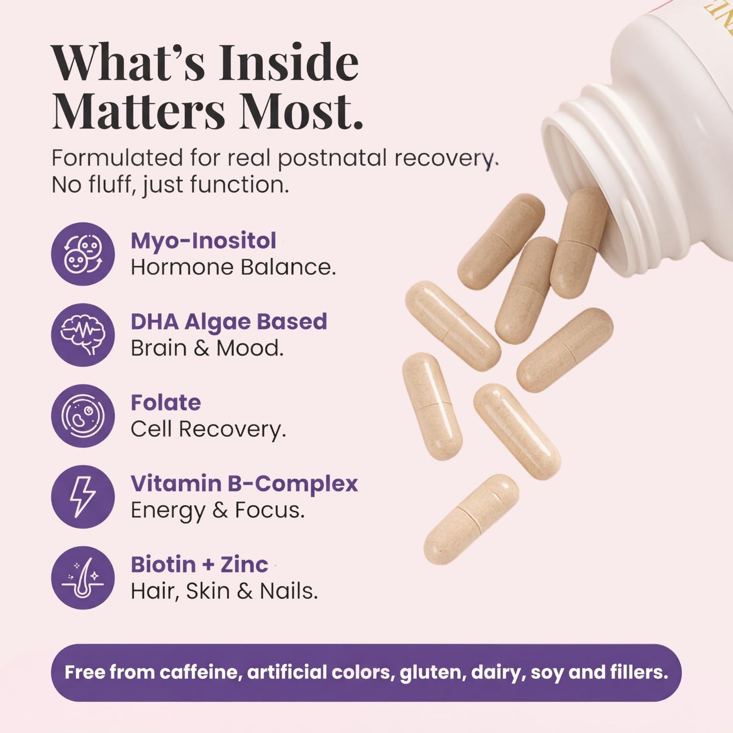 Zenzani Align & Shine Postnatal Vitamins for Women 60 Capsules