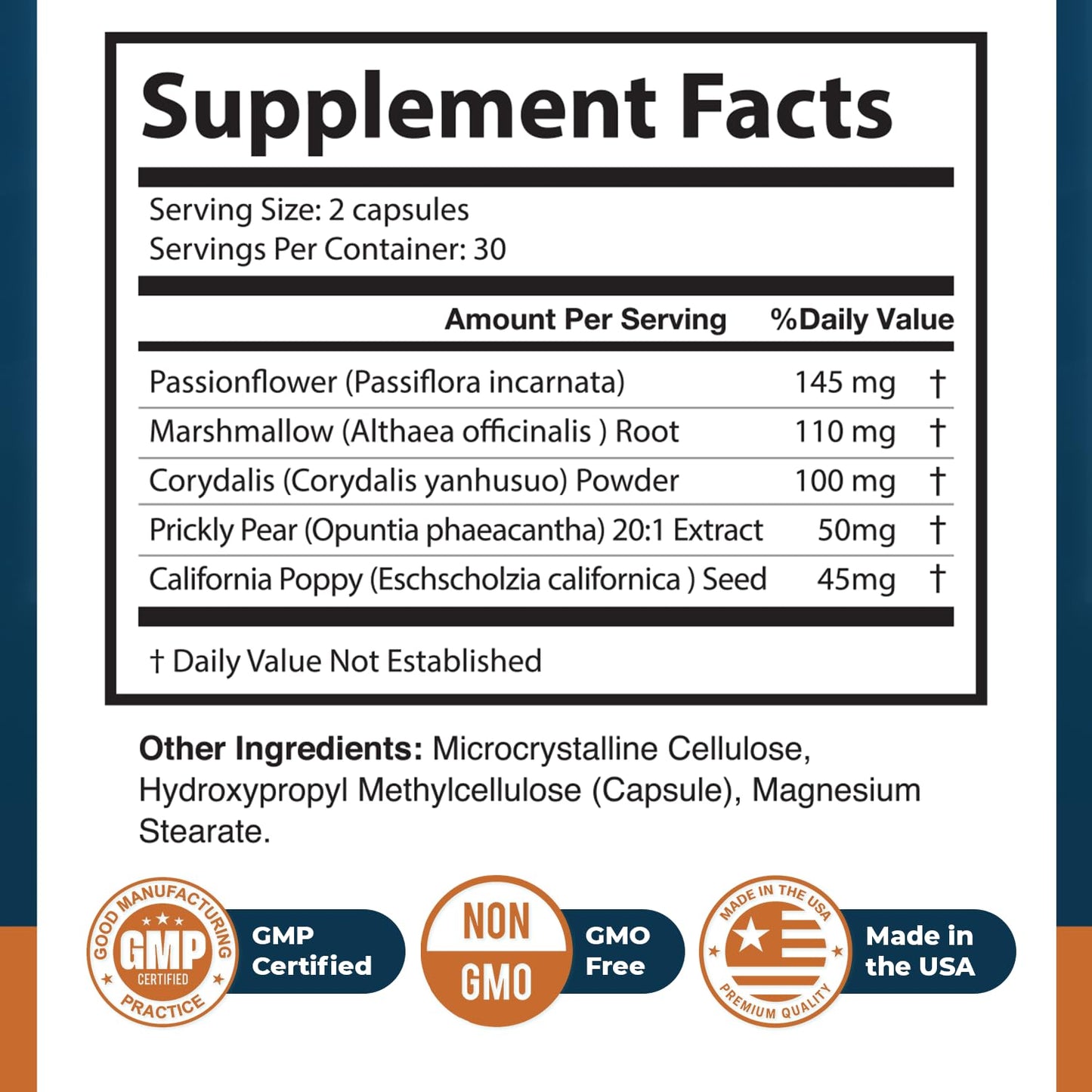 Nature’s NutriWave NeuroSalt Passionflower, Marshmallow & Corydalis Capsules, 120 Count