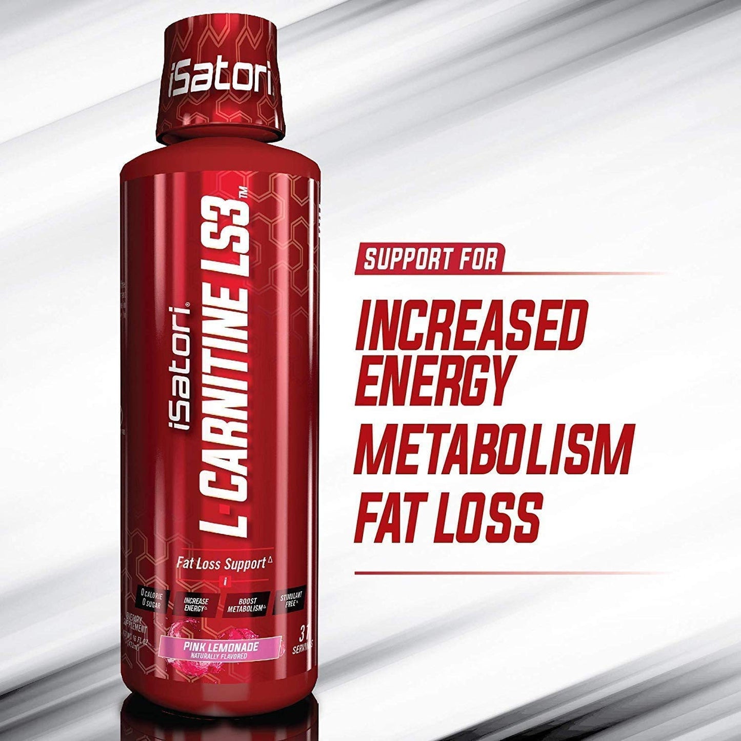 iSatori L-Carnitine LS3 Mixed Berry 1500mg (32 Servings) & iSatori Ultra CLA Softgels, 90 Softgels