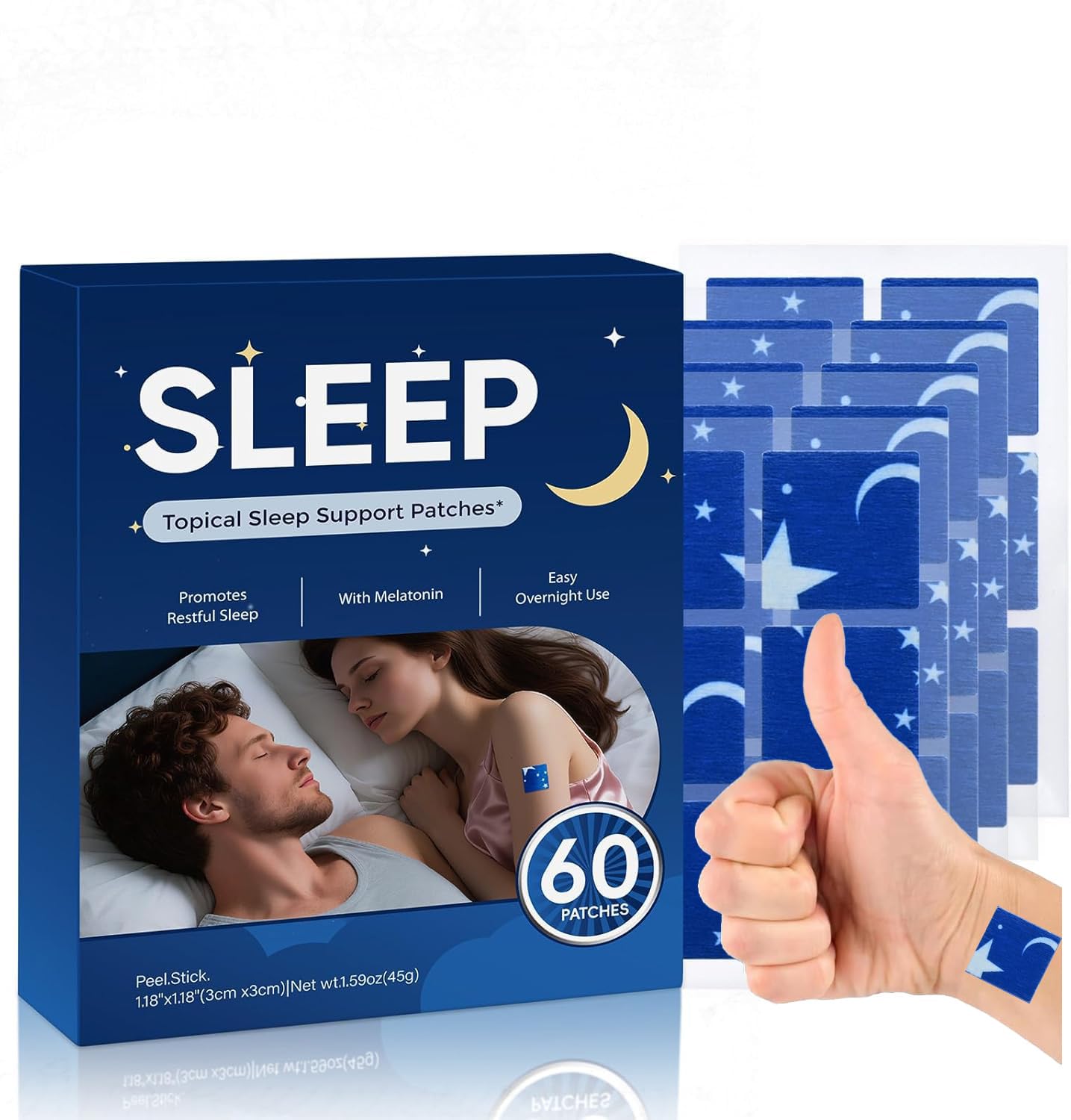 NEIOM Sleep Patches for Adults 60 Tablets