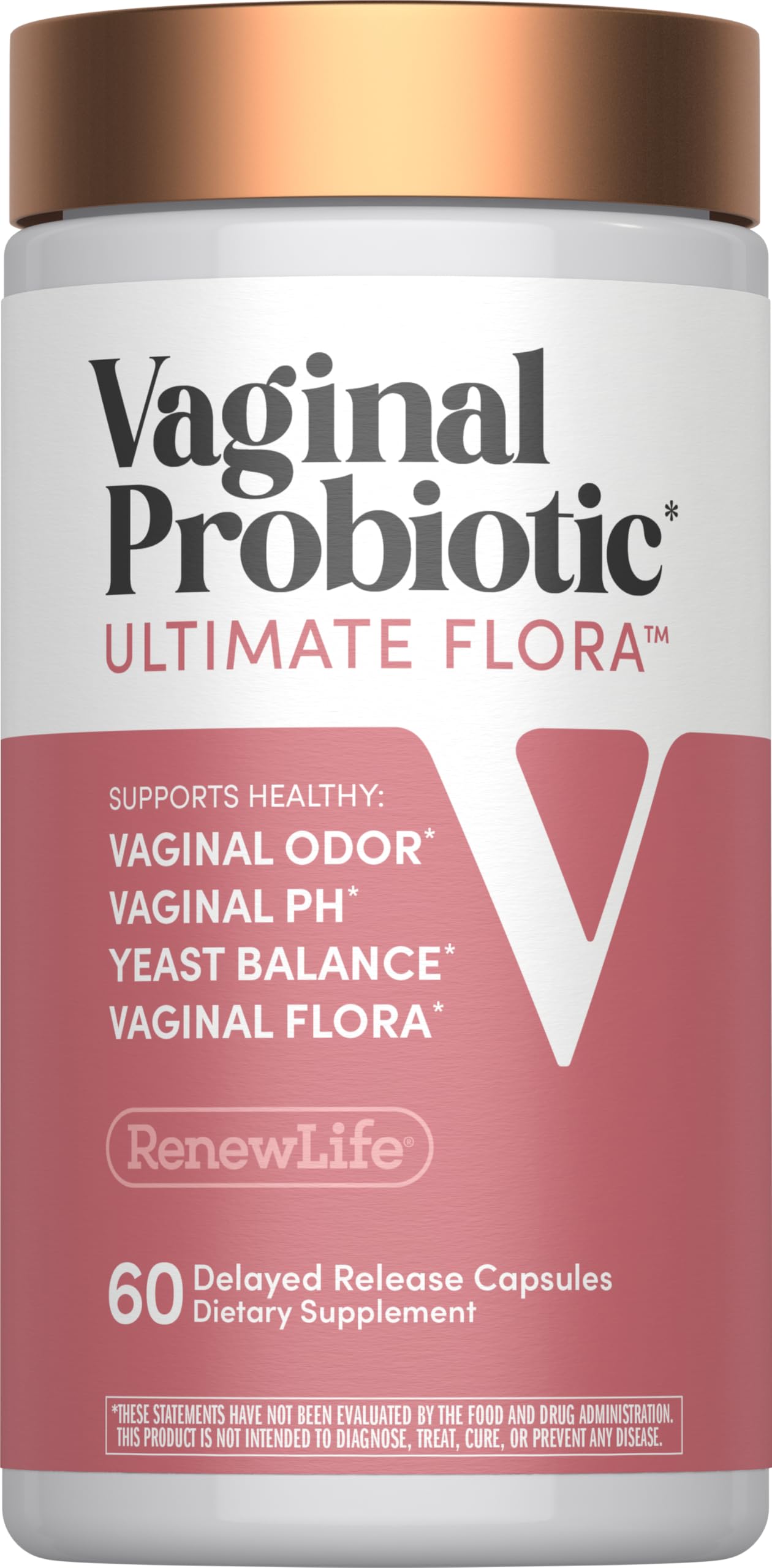 Renew Life Ultimate Flora Vaginal Probiotics for Women 6 Billion CFU Capsule, 60 Count