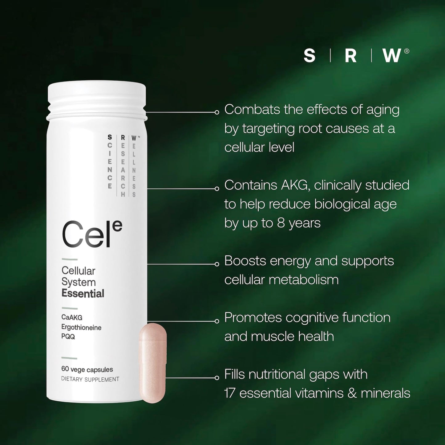 SRW Cel Essential Capsules 60 Count