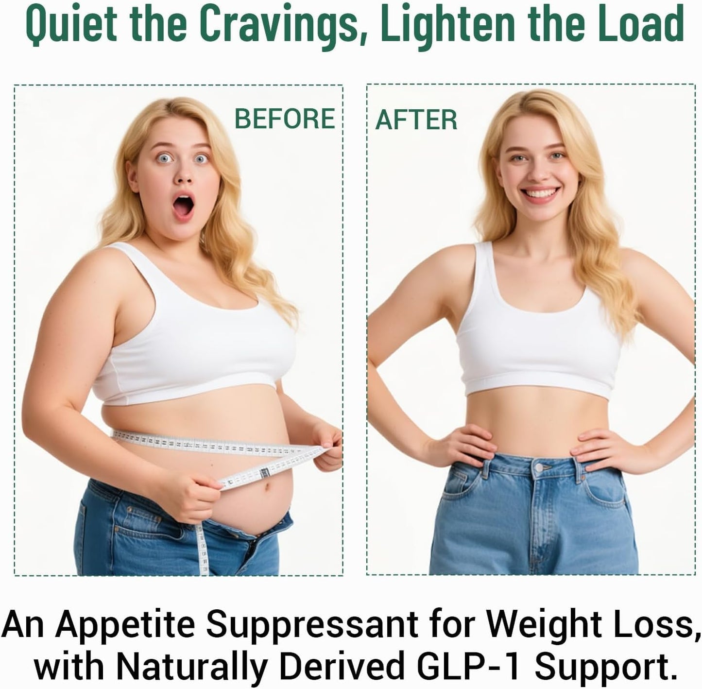 ooioo GLP-1 Weight Loss Supplement with Berberine, Ceylon Cinnamon & Probiotic Blend for Appetite, GLP-1 Activate, Metabolism & Gut, Vegan, Non-GMO, Halal Capsules 60