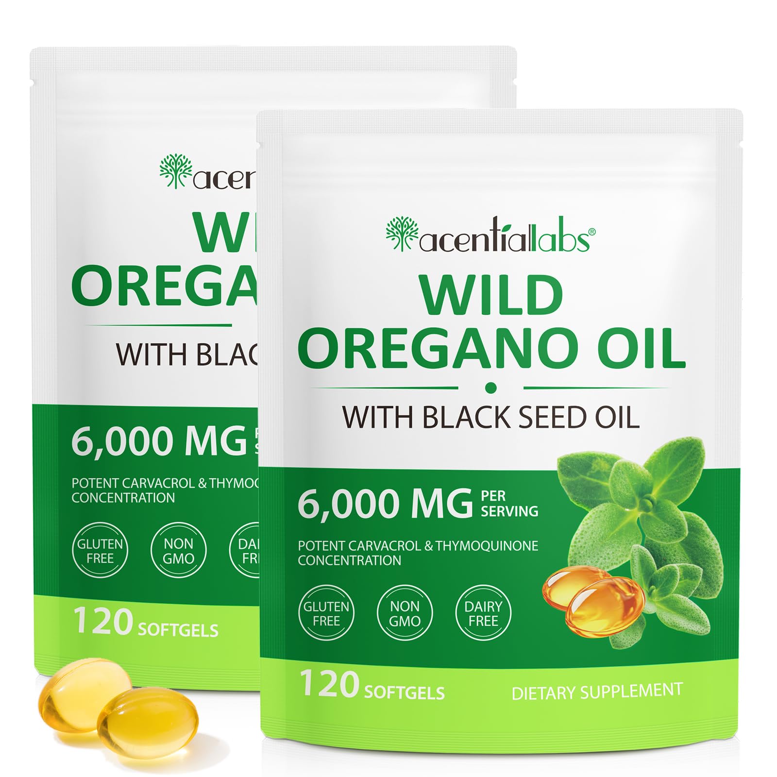 NIFEISHI Oil of Oregano with Black Seed Oil Capsules 240 Count