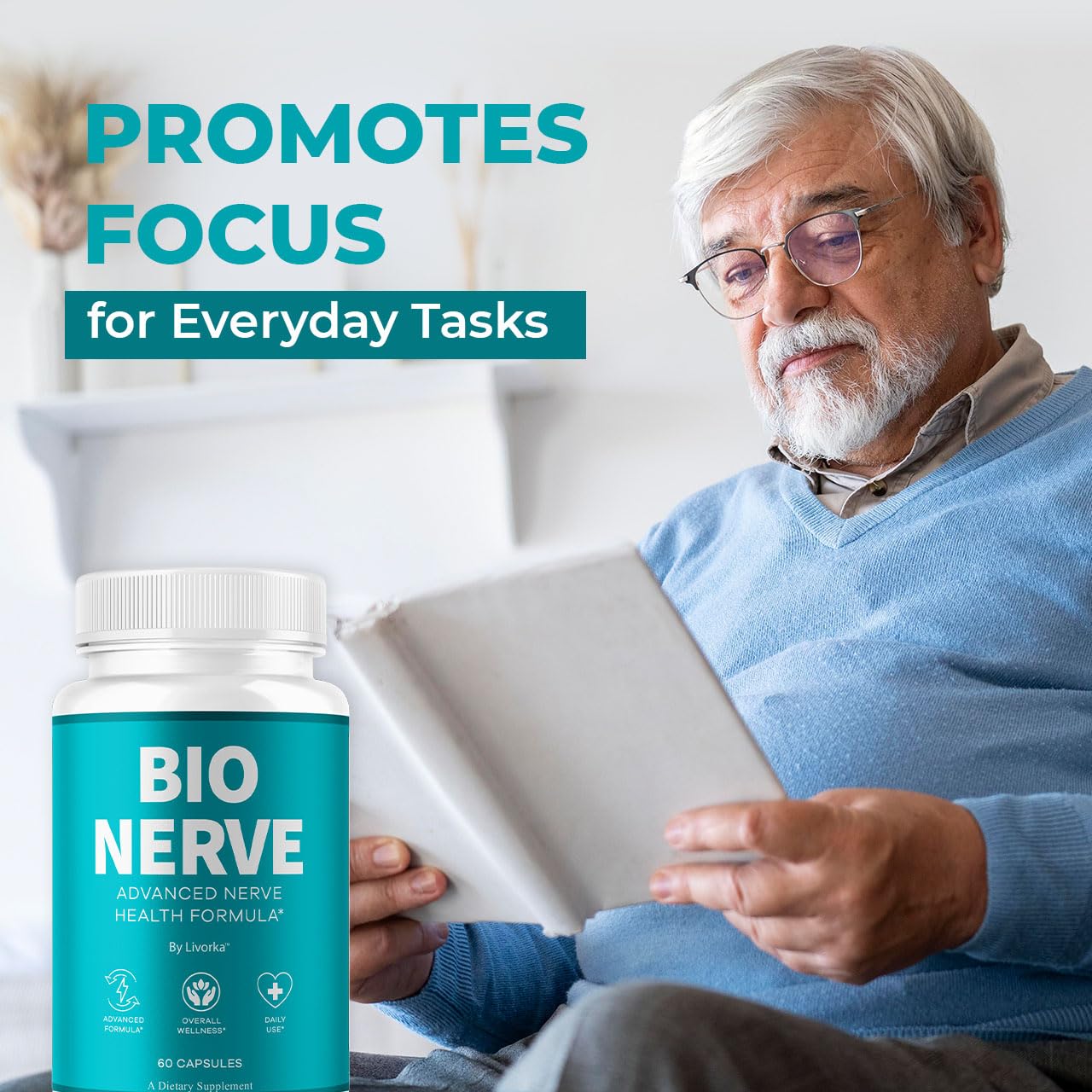 LIVORKA Bio Nerve Capsule, 300 Capsules
