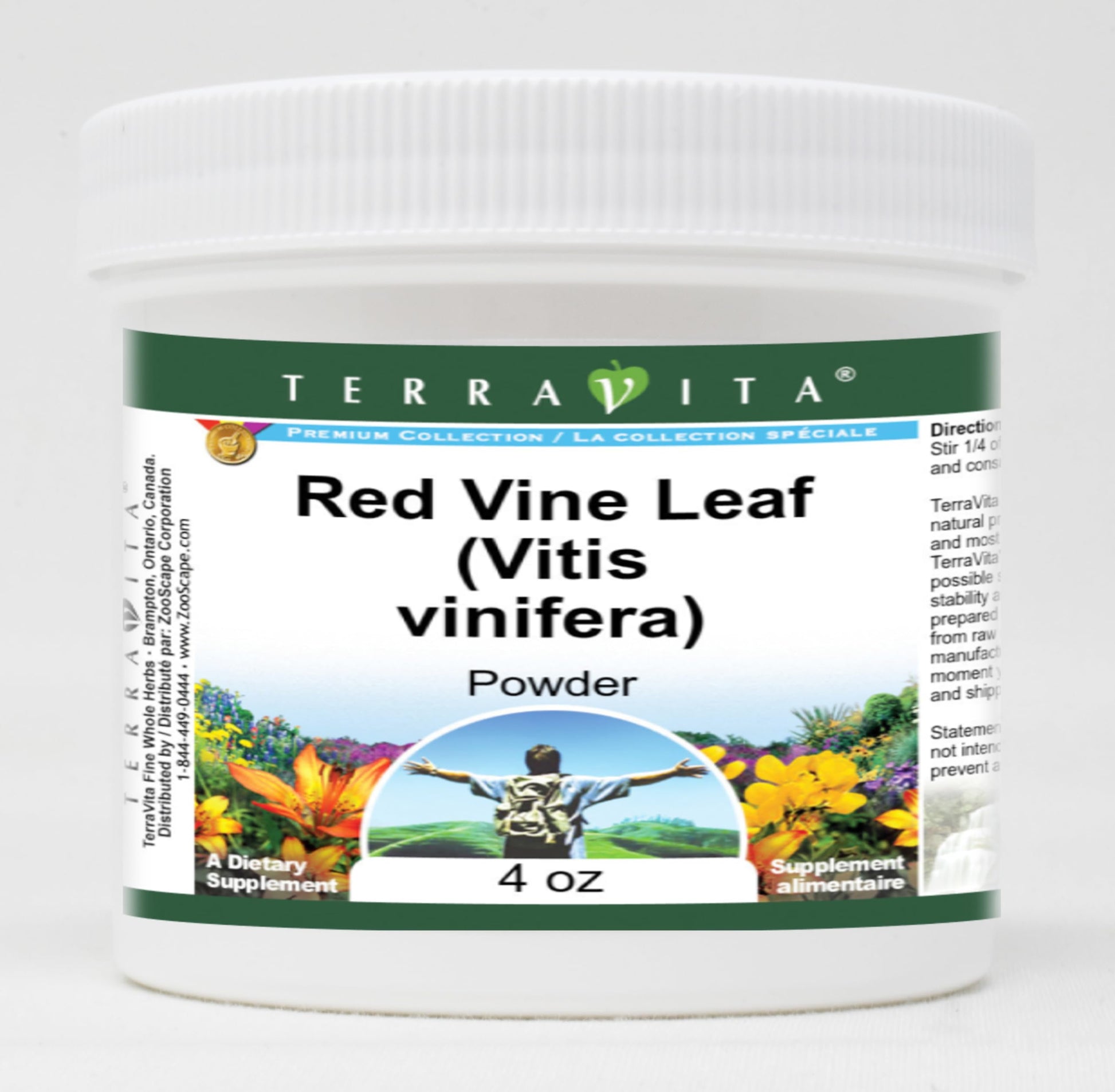 Terravita Red Vine Leaf (Vitis vinifera) Powder, 12 oz