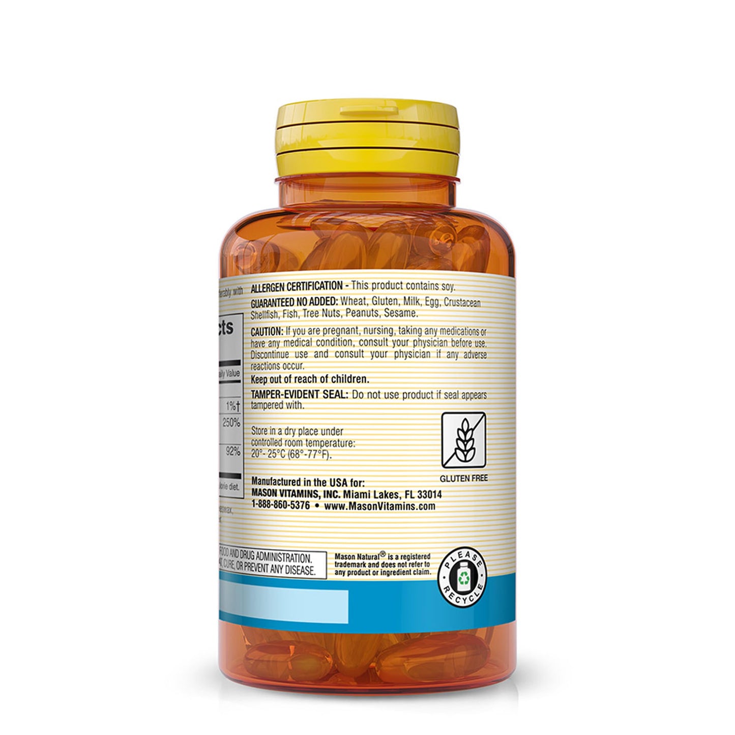 Mason Natural Calcium 1,200 mg with Vitamin D3 50 mcg (2,000 IU) Softgels, 60 Softgels