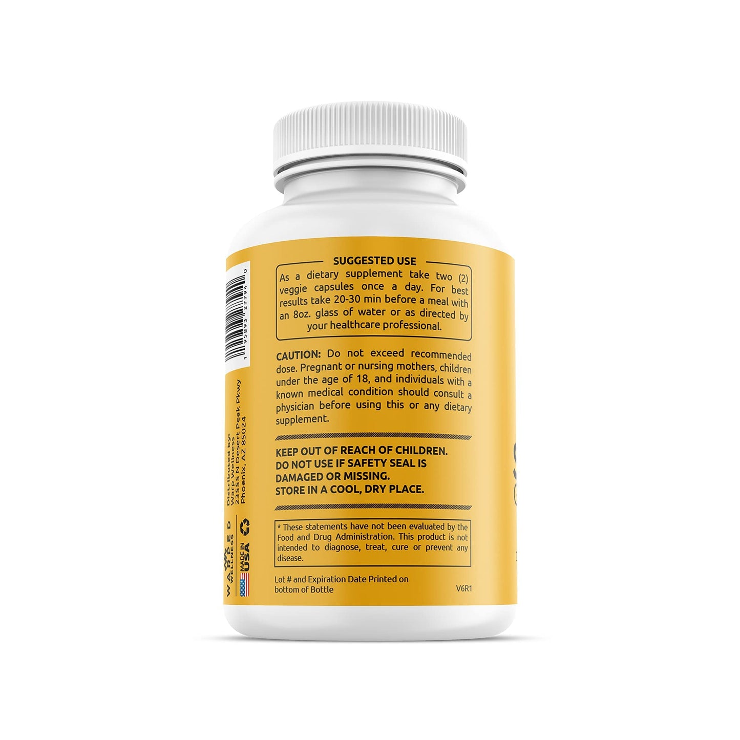 Warped Wellness Serene Goddess Magnolia Bark Mood Support Capsules 60 Count