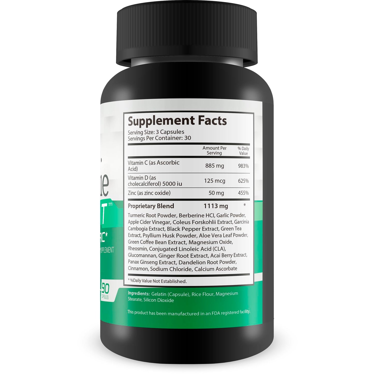 Happy Health Marketplace Gimmie CZD + T - Our Best CDZ Supplement Vitamin C D and Zinc Plus Magnesium Turmeric and More Capsule 90 Count