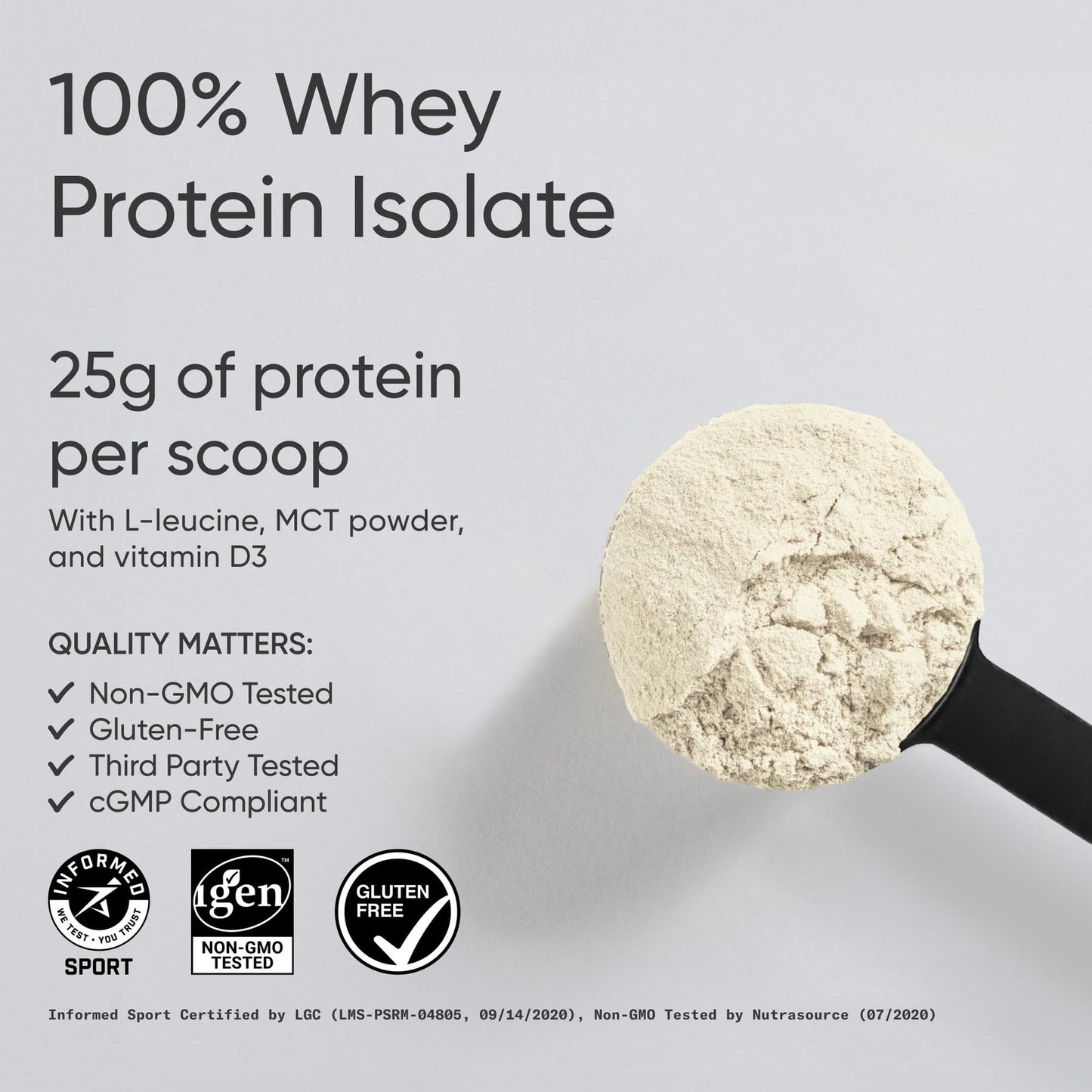 Sports Research 100% Whey Protein Isolate Fruity Cereal Powder 32.1 oz
