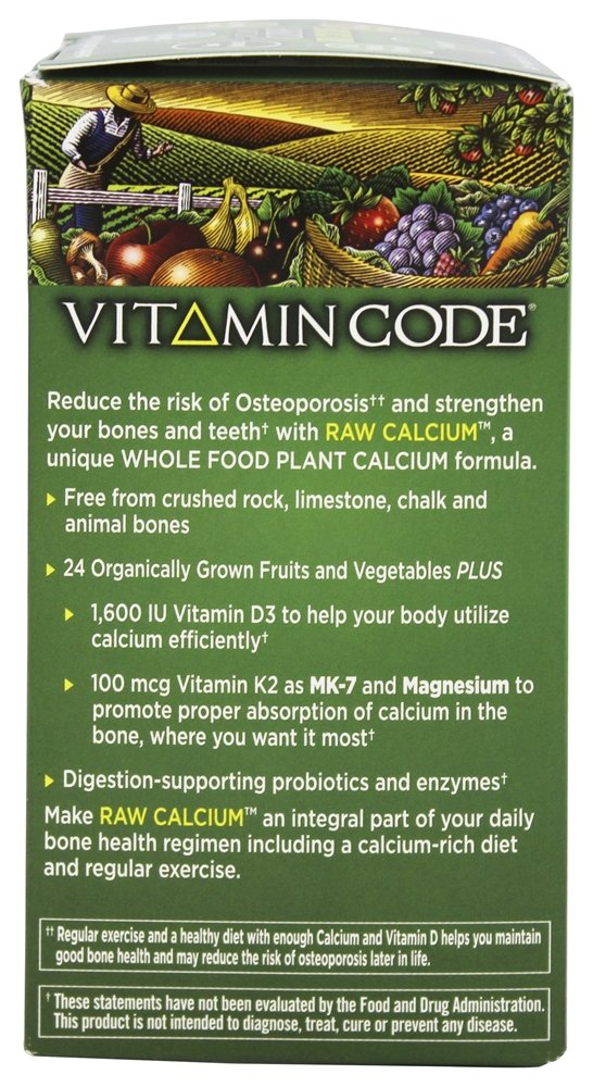 Garden of Life Vitamin Code RAW Calcium Capsule 120 Count