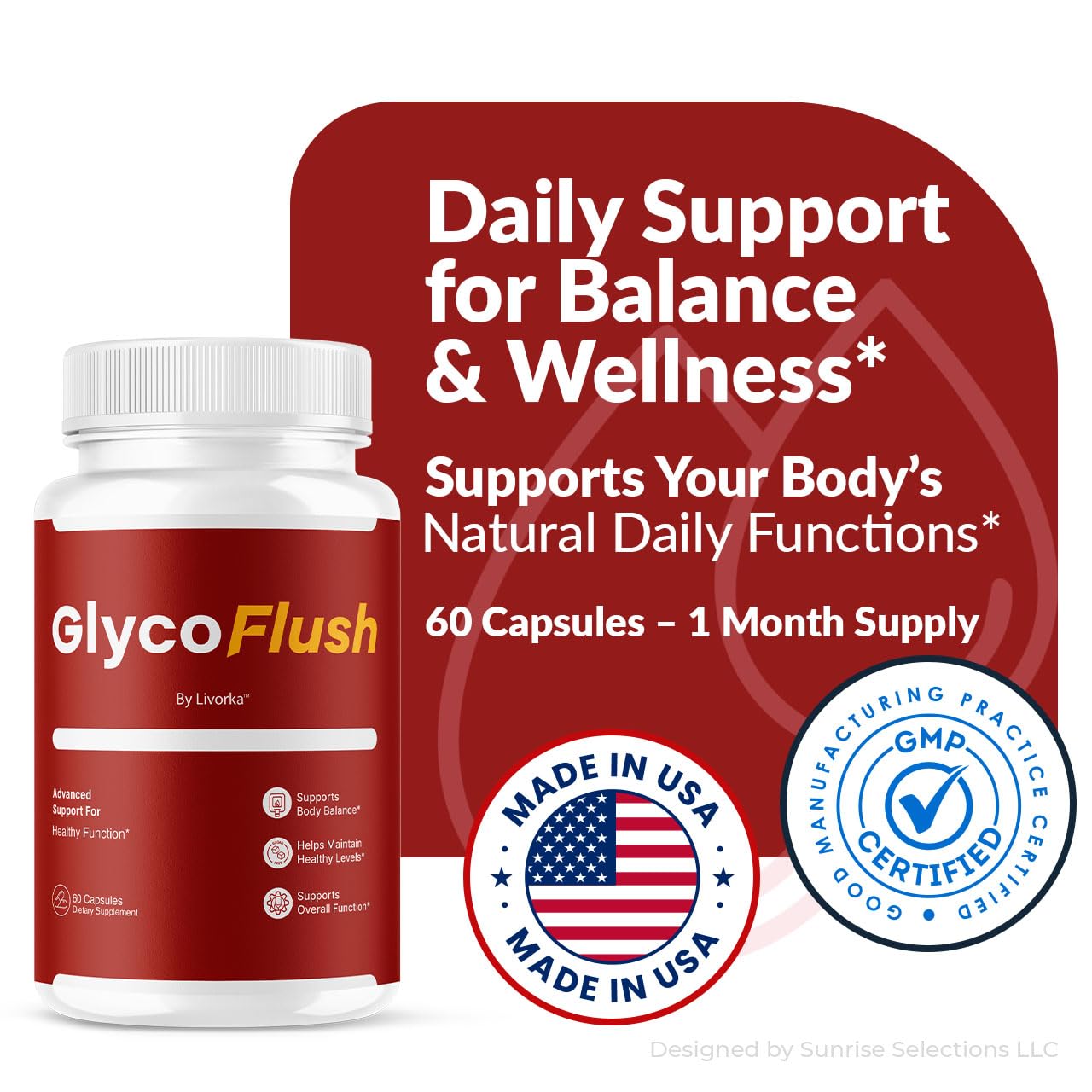 LIVORKA GlycoFlush Capsules 60 Count