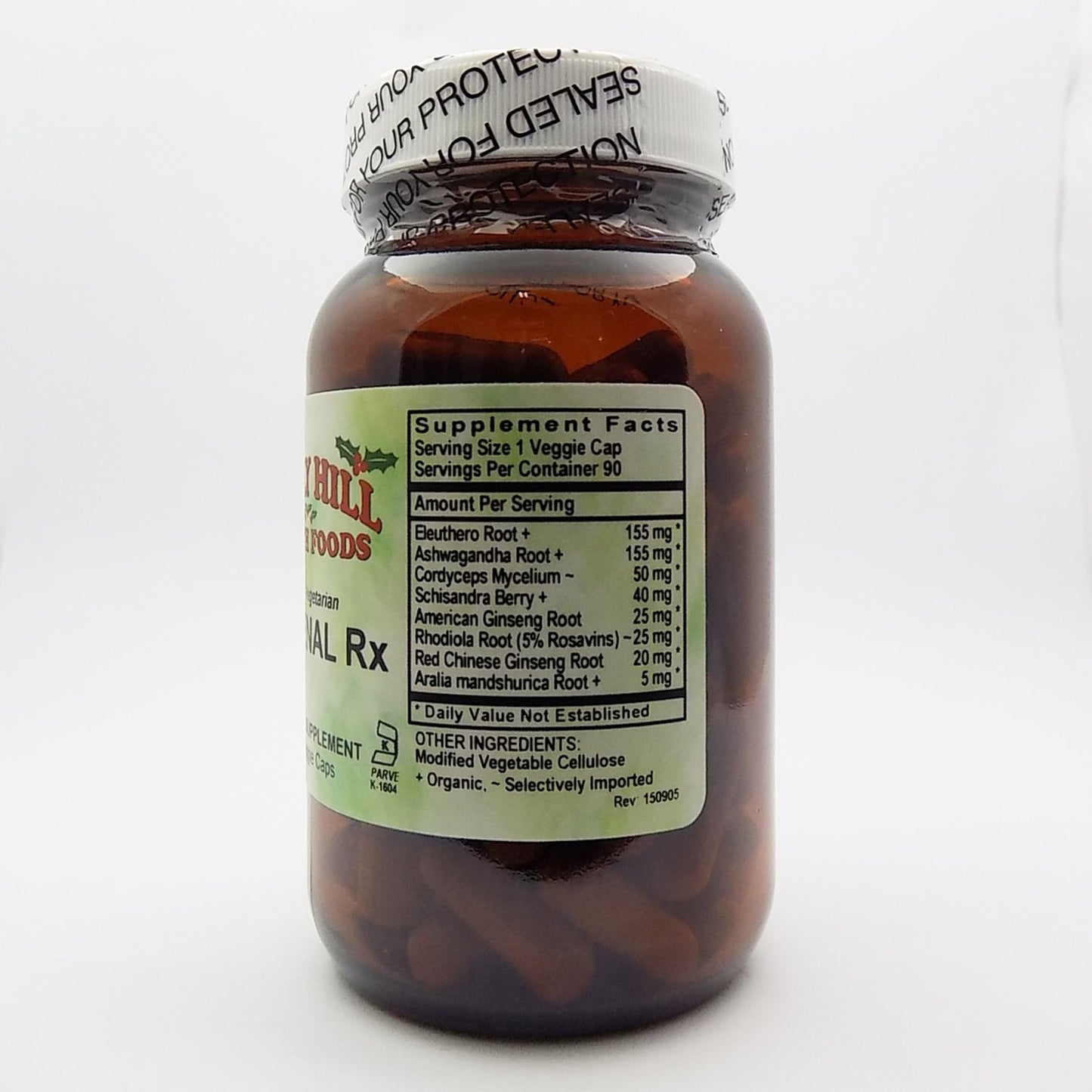 Holly Hill Health Foods Adrenal Rx 100% Vegetarian Capsules, 90 Count