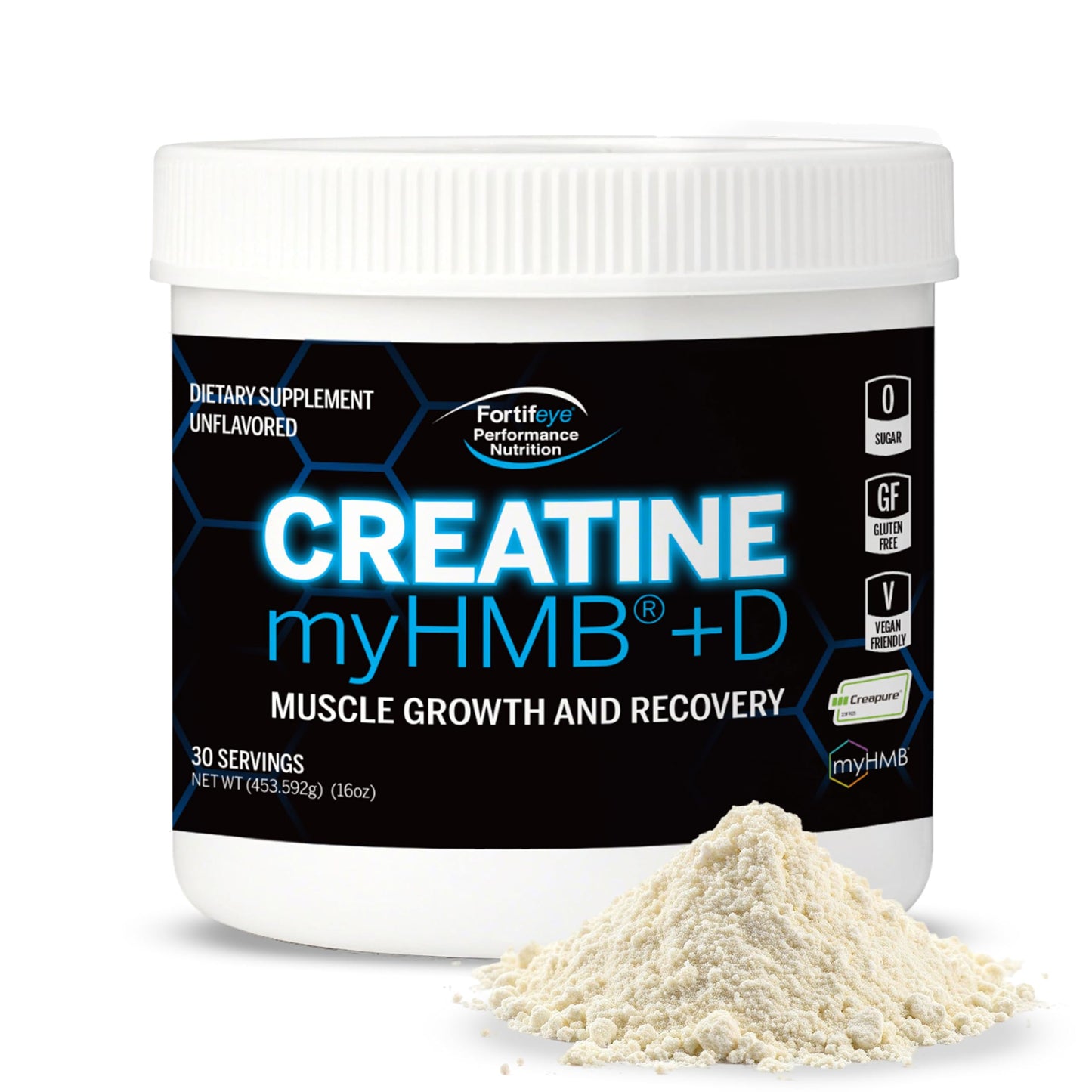 Fortifeye Vitamins Creatine Monohydrate Powder 8.47 Ounce