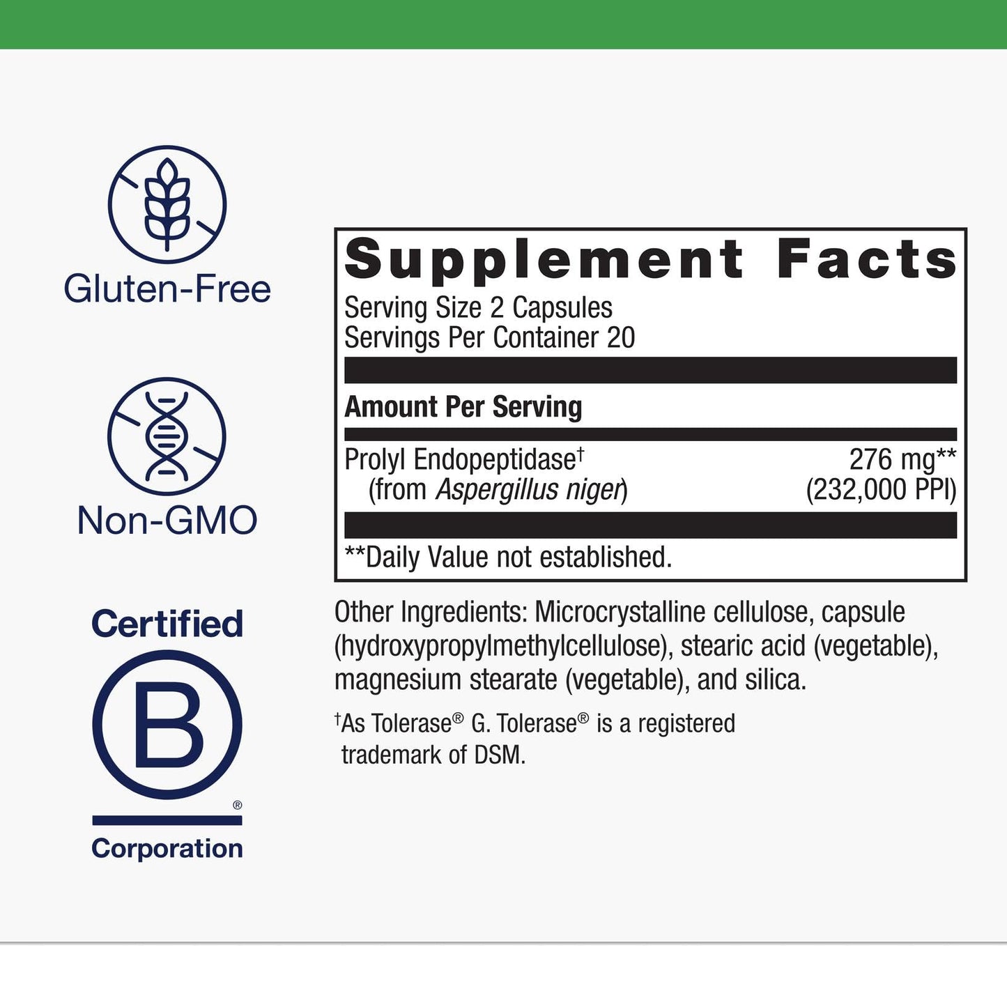 Metagenics SpectraZyme Gluten Digest Enzymes Capsules, 40 Count