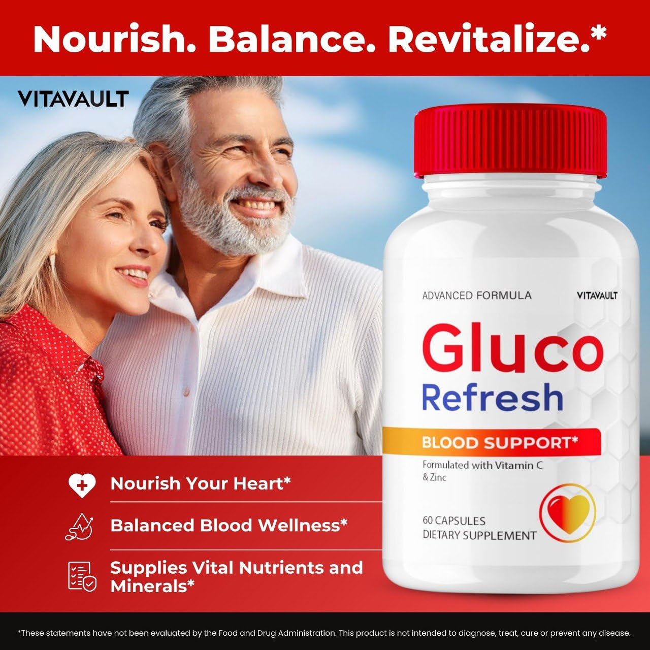 Vitavault Gluco Refresh Capsules, 300 Capsules