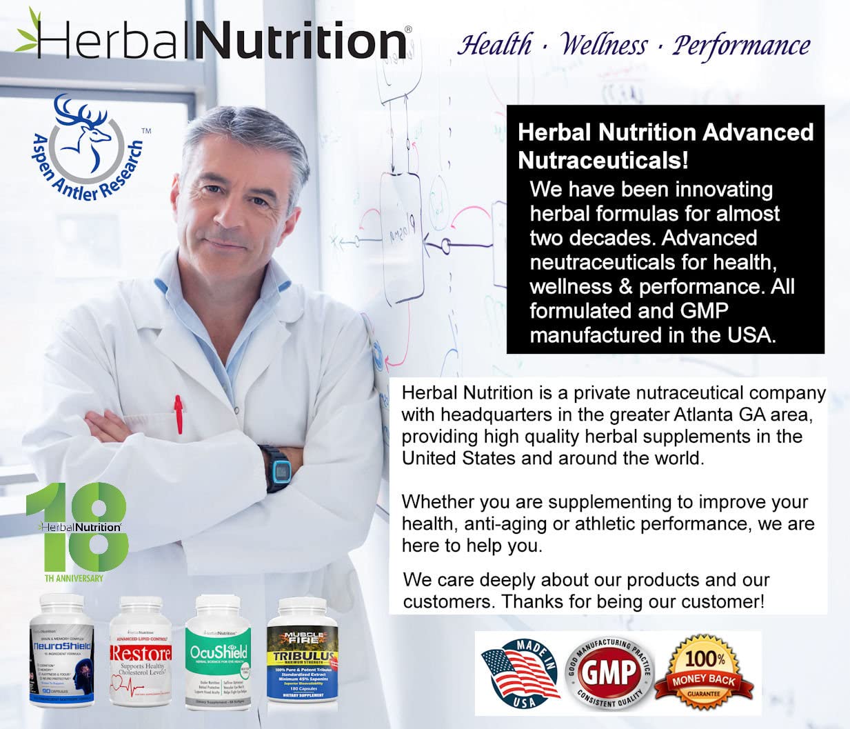 Herbal Nutrition Prostate Health Supplement with Saw Palmetto Capsule, 2-Bottle Pack