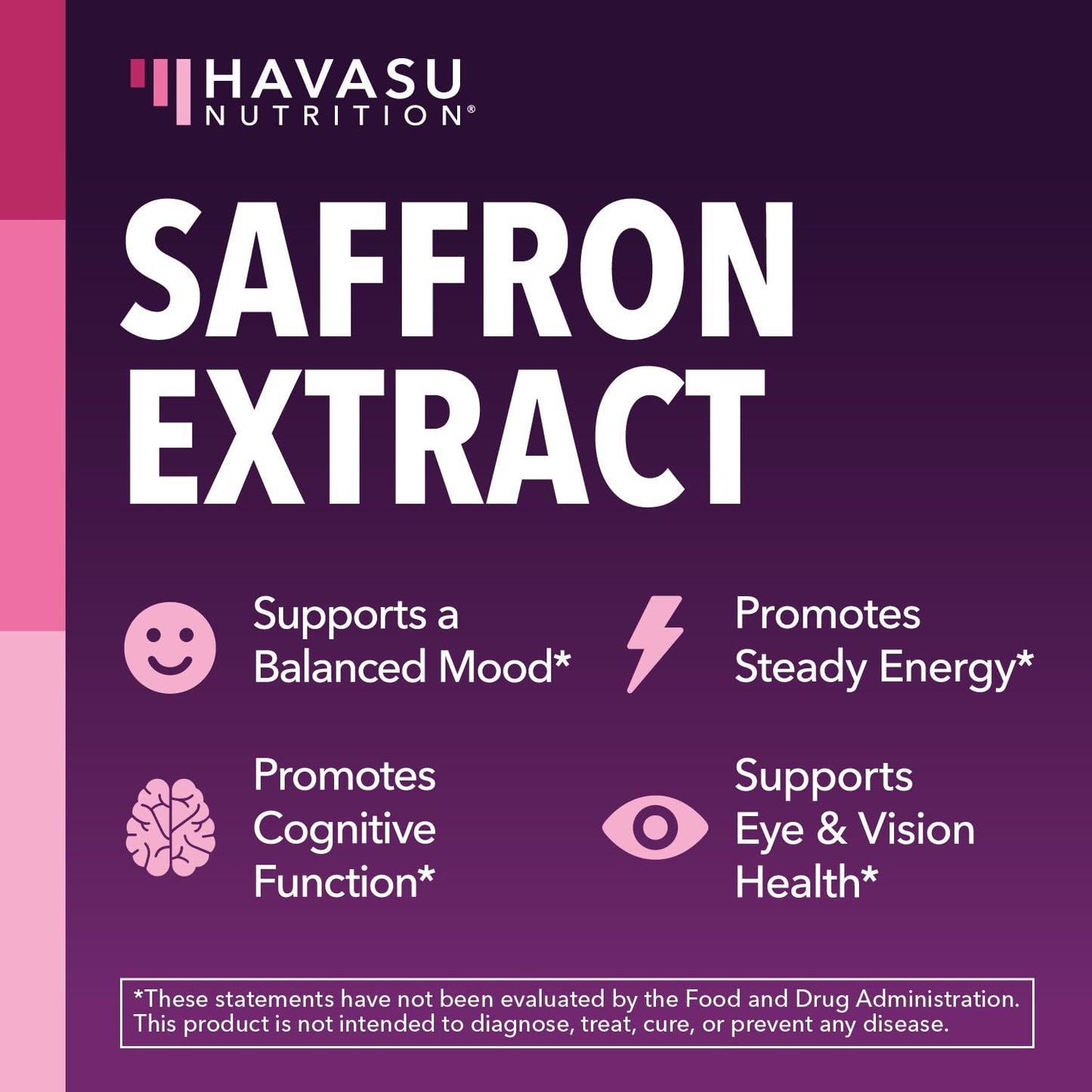HAVASU NUTRITION Saffron Supplements Capsule, 30 Count