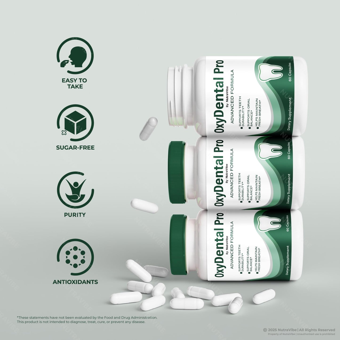 NutraVibe OxyDental Pro 120 Capsules