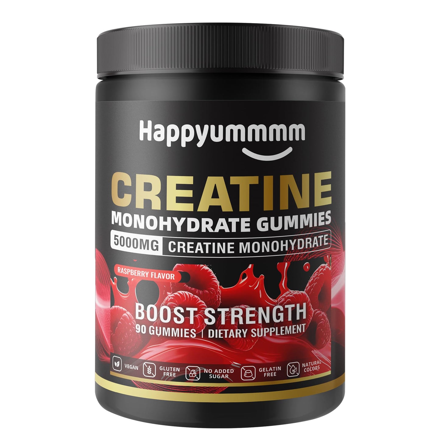 Happyummmm nutrition Creatine Monohydrate Gummies, 90 Count