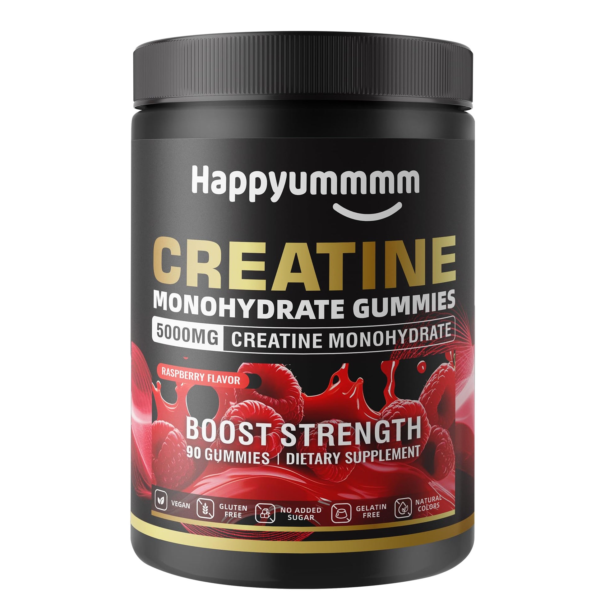 Happyummmm nutrition Creatine Monohydrate Gummies, 90 Count