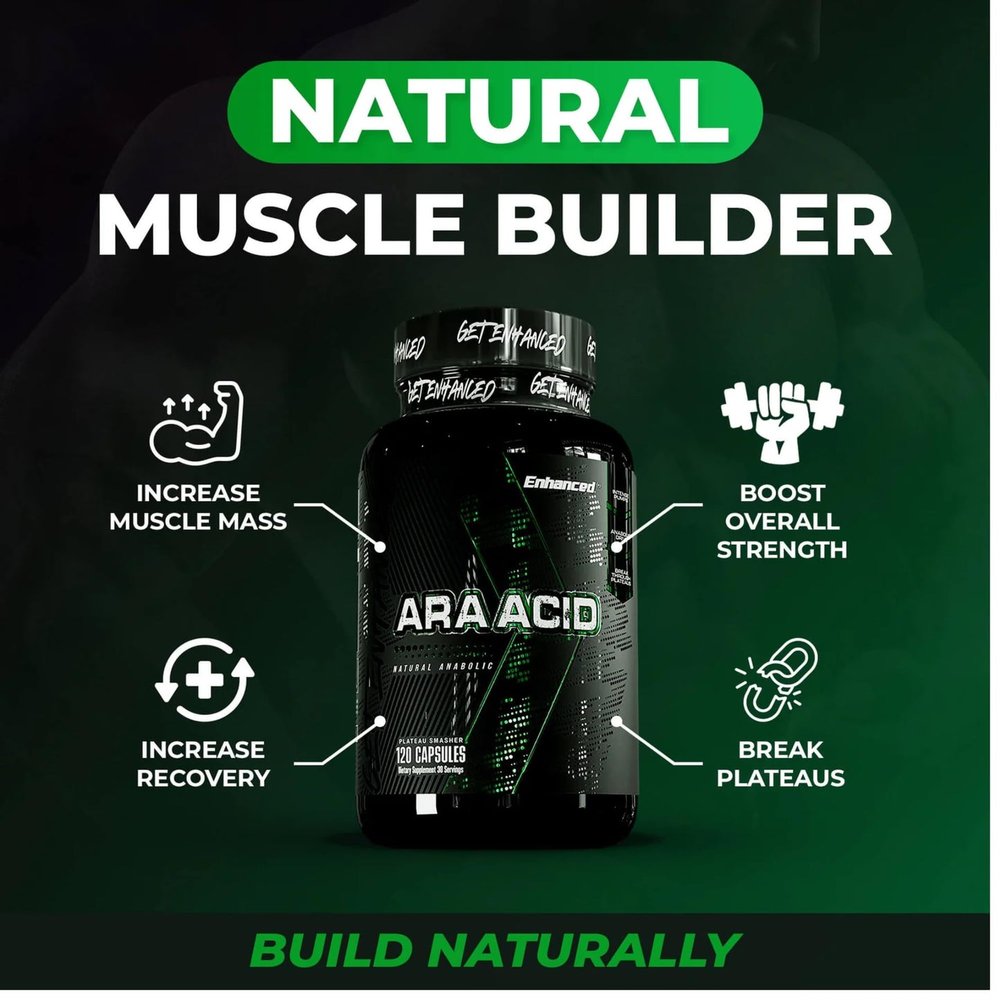 Enhanced Arachidonic Acid Supplement Capsule, 120 Count