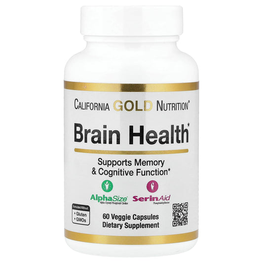 California Gold Nutrition Brain Health 60 Veggie Capsules