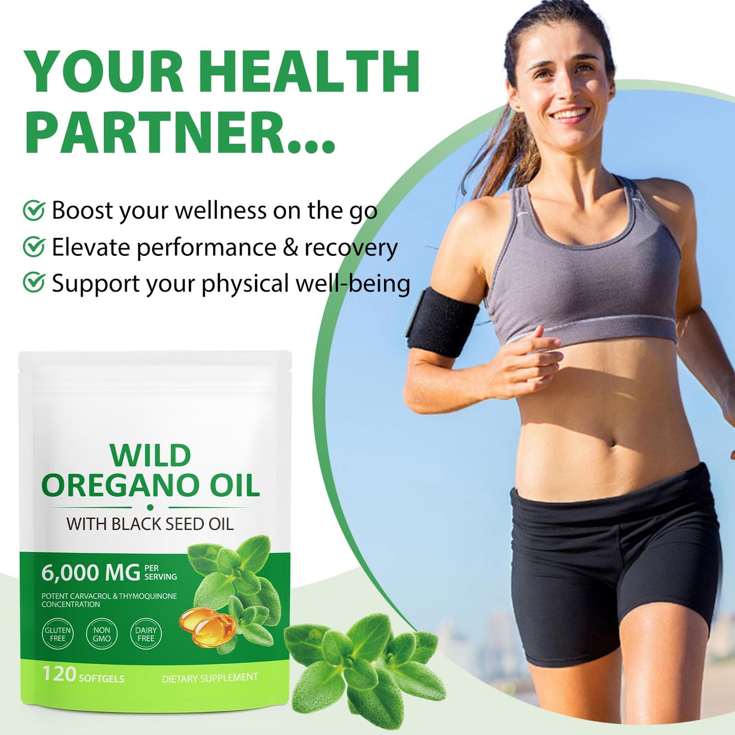 Cacukn Oil of Oregano with Black Seed Oil Softgels 240