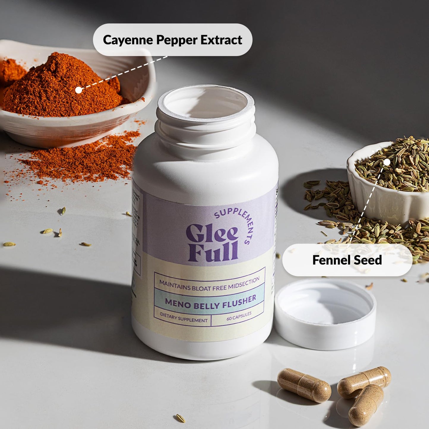 GLEEFULL SUPPS GleeFull Meno Belly Flusher Capsules 30