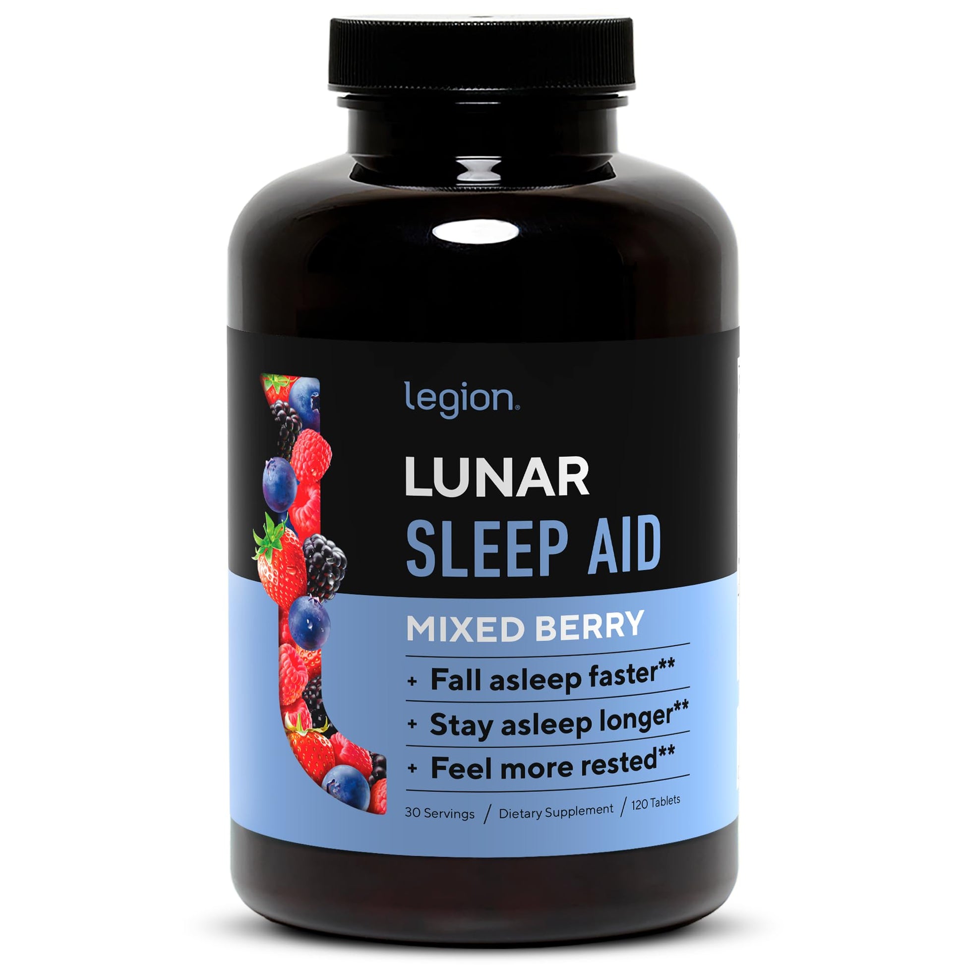 LEGION Lunar Natural Sleep Aid Chewable Tablets 120 Count