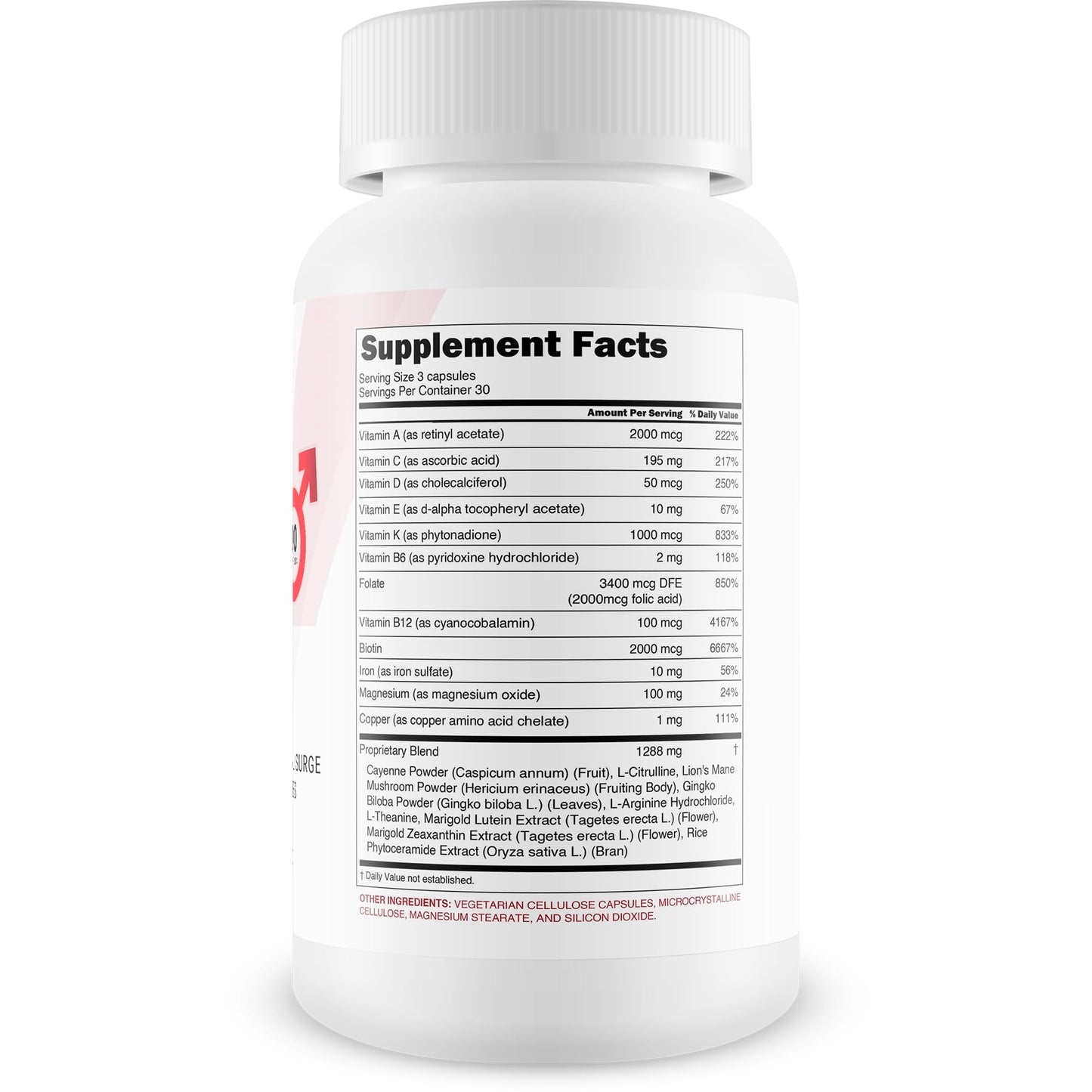 Happy Health Marketplace Vital Blood Flow Surge Pro Capsules, 90 Count