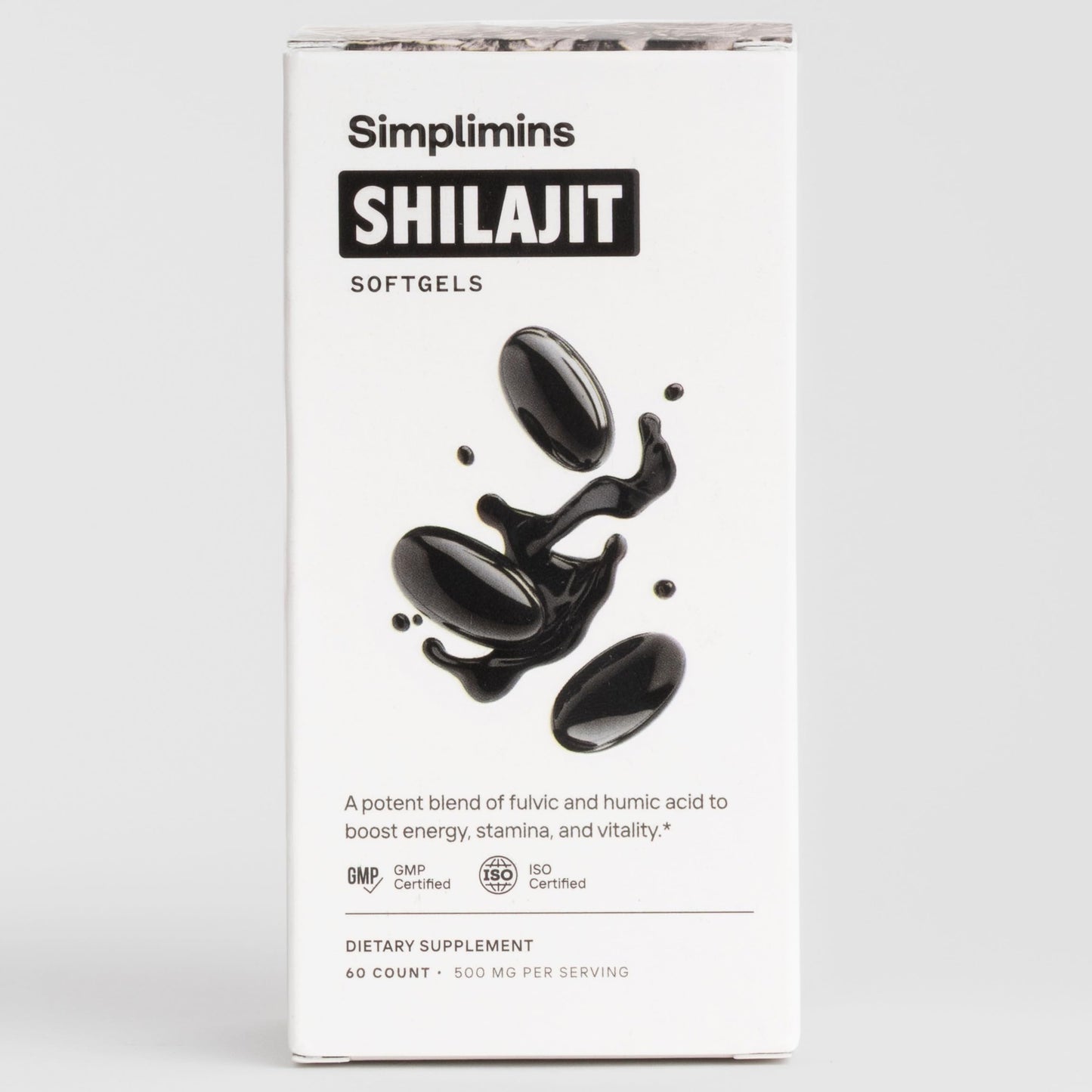 Simplimins Liquid Shilajit Softgels, 60 Count