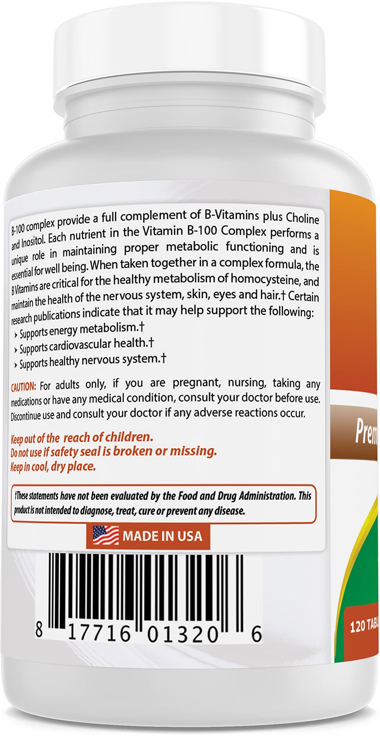 Best Naturals B 100 Complex 240 Tablets