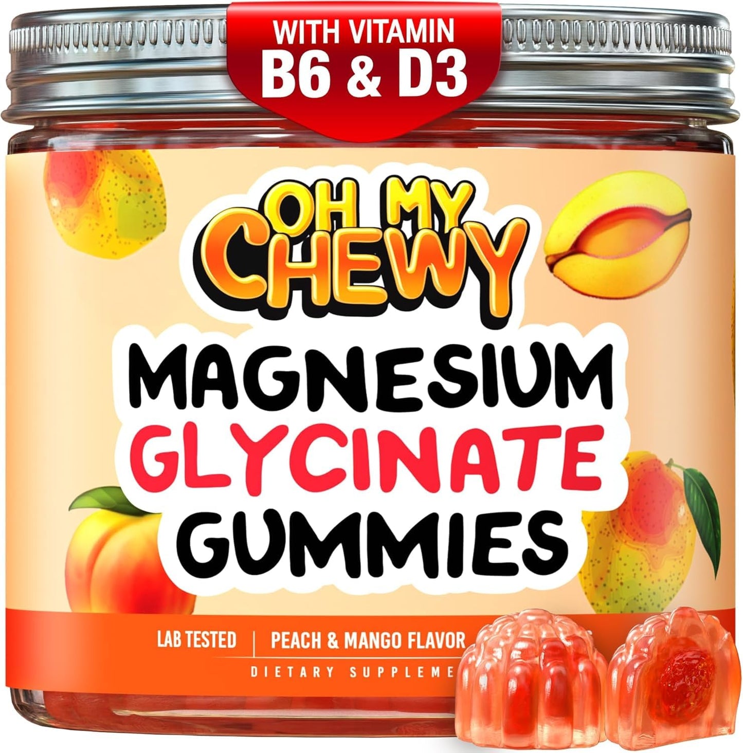 OH MY CHEWY Magnesium Glycinate 120 Gummies