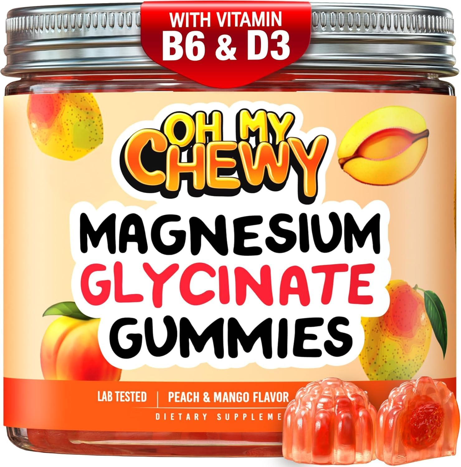 OH MY CHEWY Magnesium Glycinate 120 Gummies