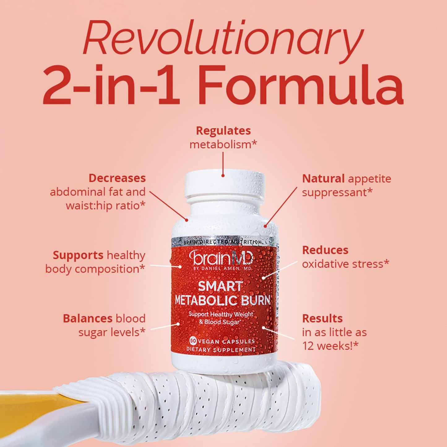 BRAINMD Smart Metabolic Burn Advanced Weight Management Supplement 120 Capsules