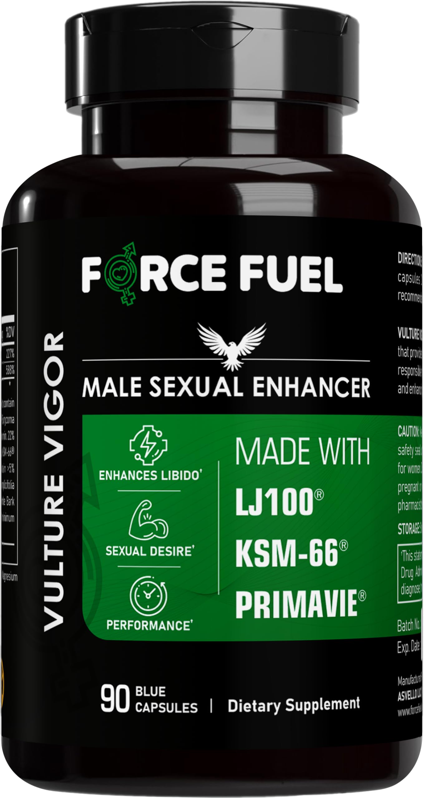 FORCE FUEL Sex Pills for Men Capsules 90 Count