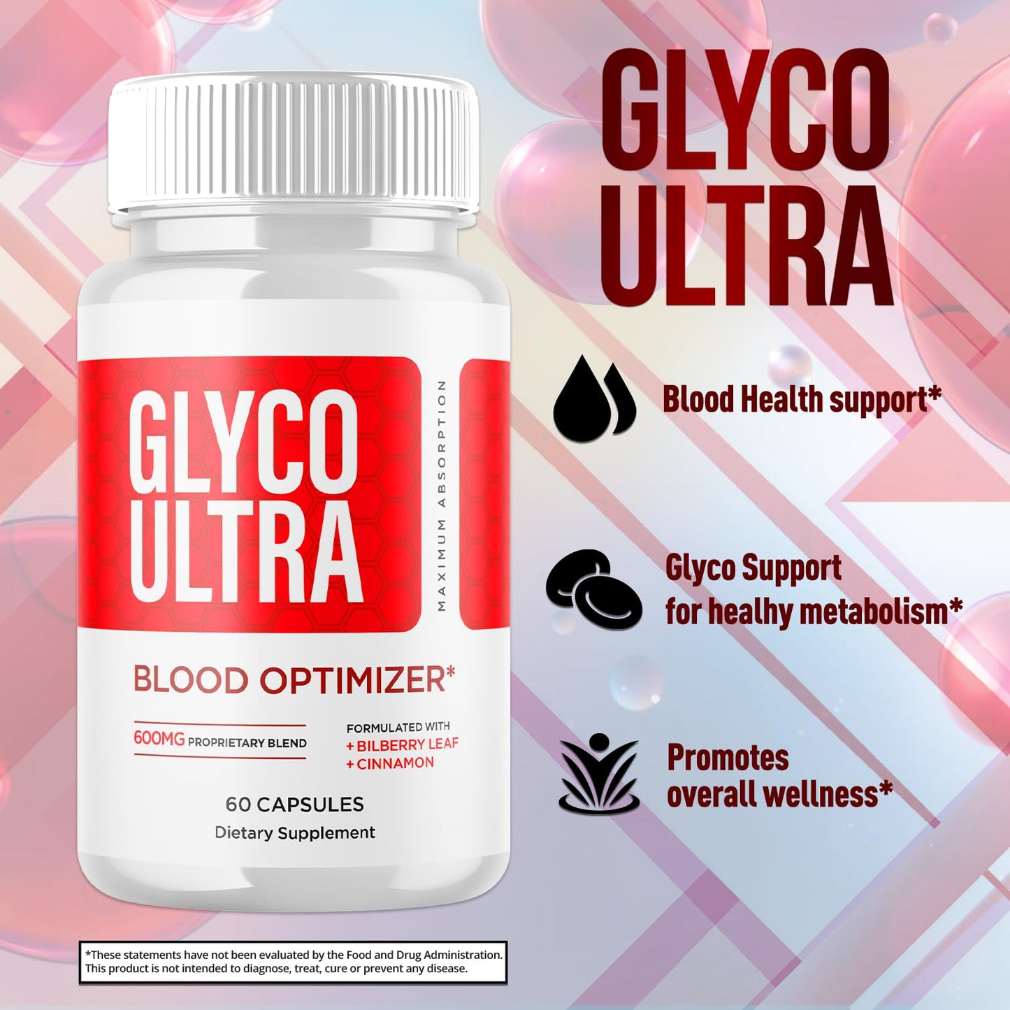 Flex University Glyco Ultra Blood Optimizer 120 Capsules