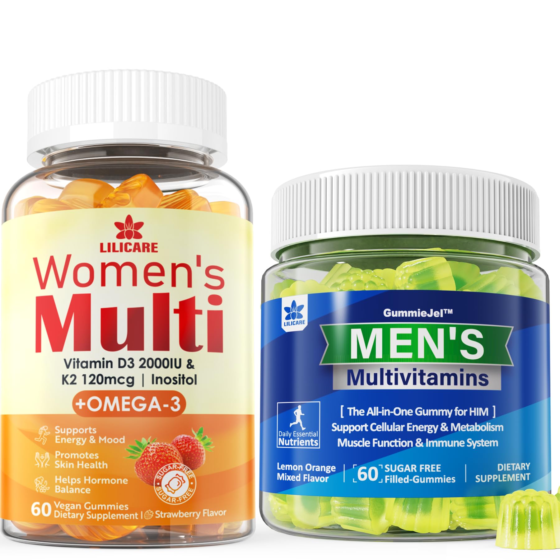 LILICARE Multivitamin Gummies 180 Count