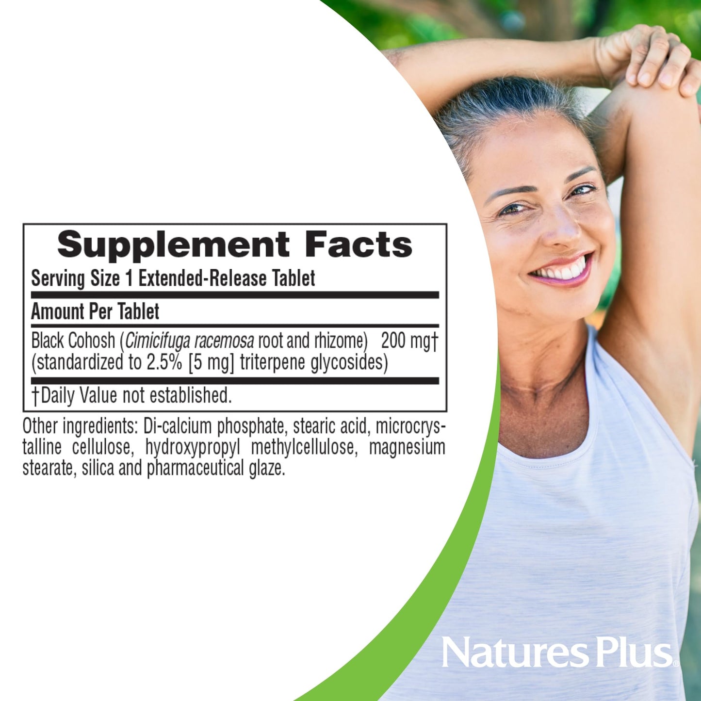 NaturesPlus Herbal Actives Black Cohosh Tablets 30 Count