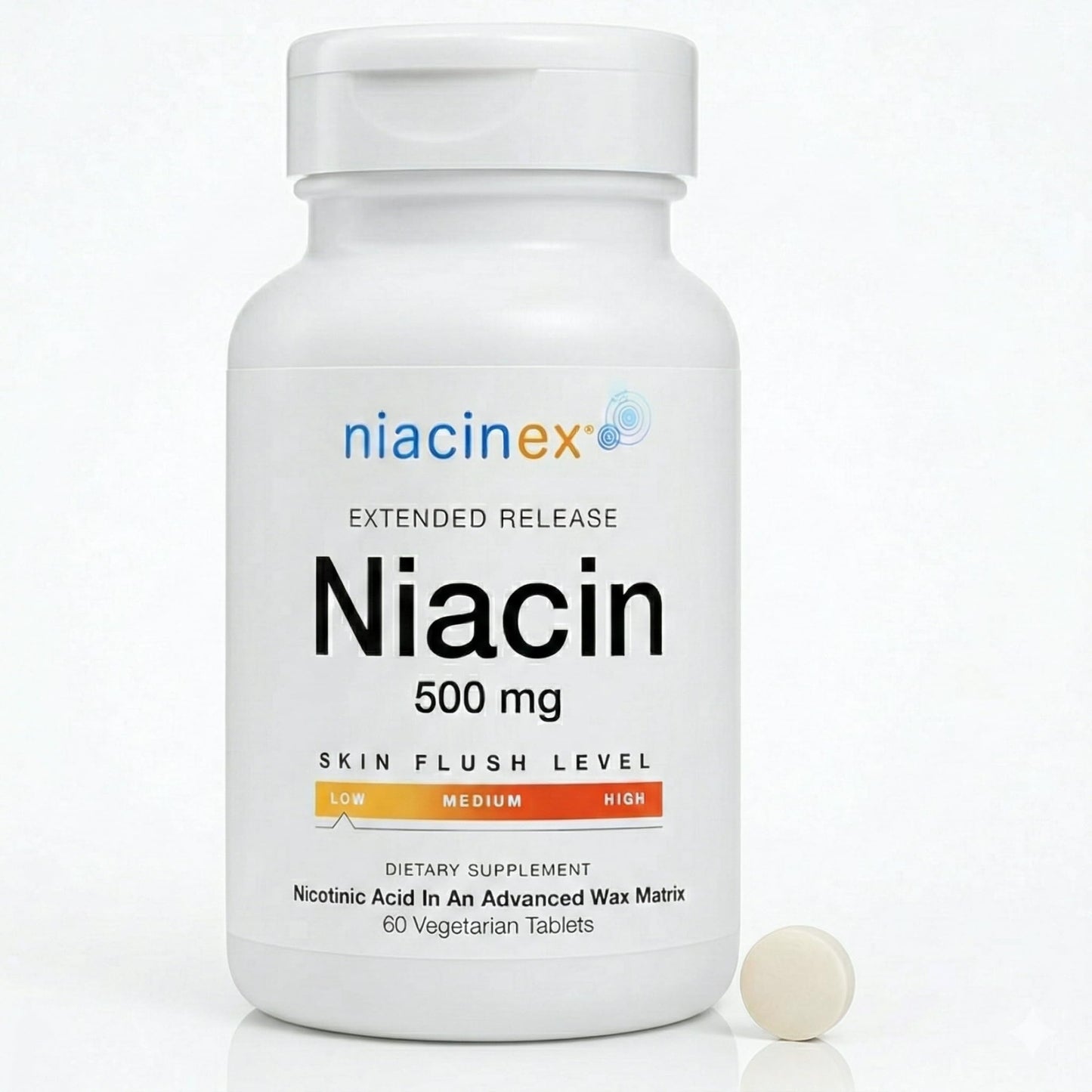 Niacinex Niacin 500mg Extended Release Tablets, 60 Count