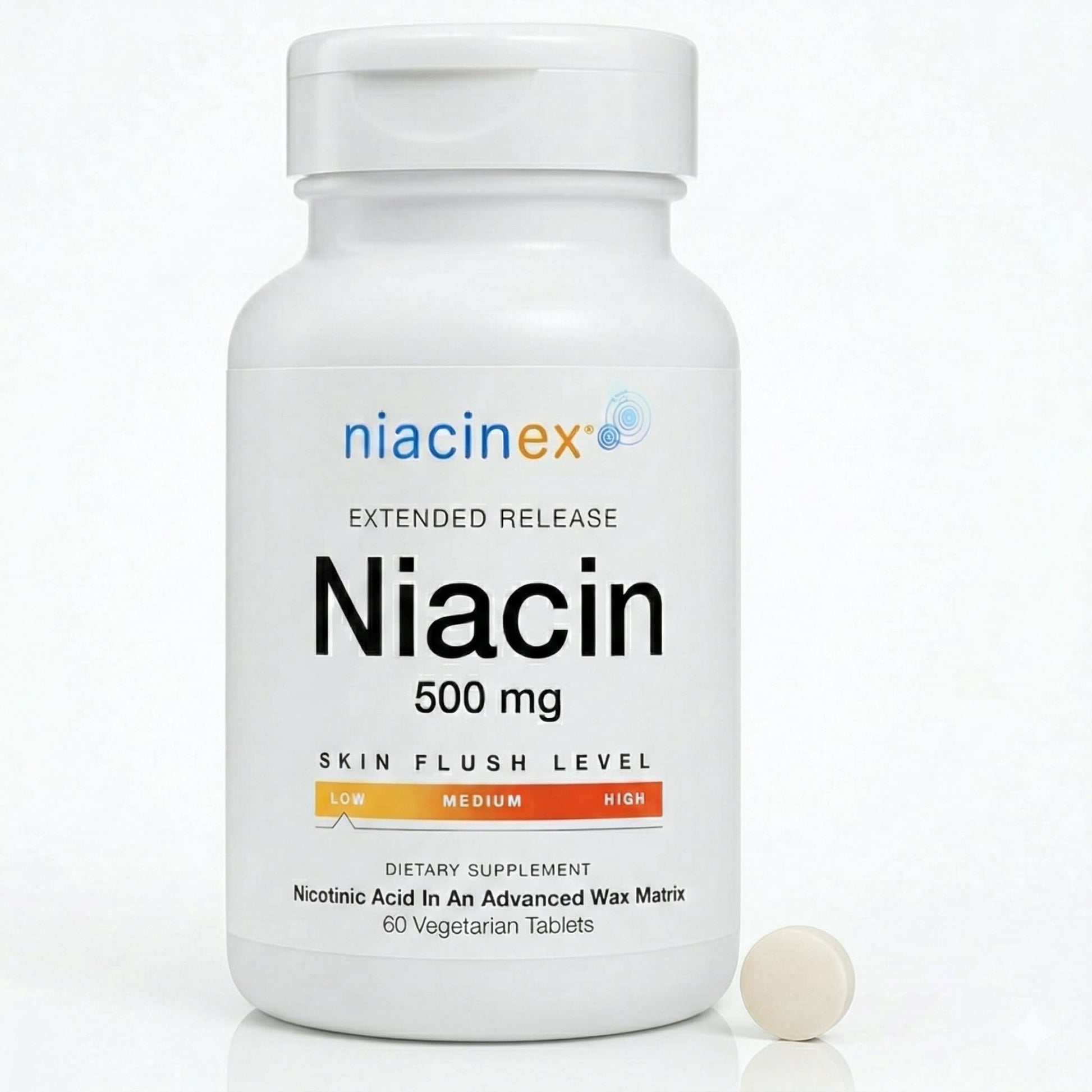 Niacinex Niacin 500mg Extended Release Tablets, 60 Count