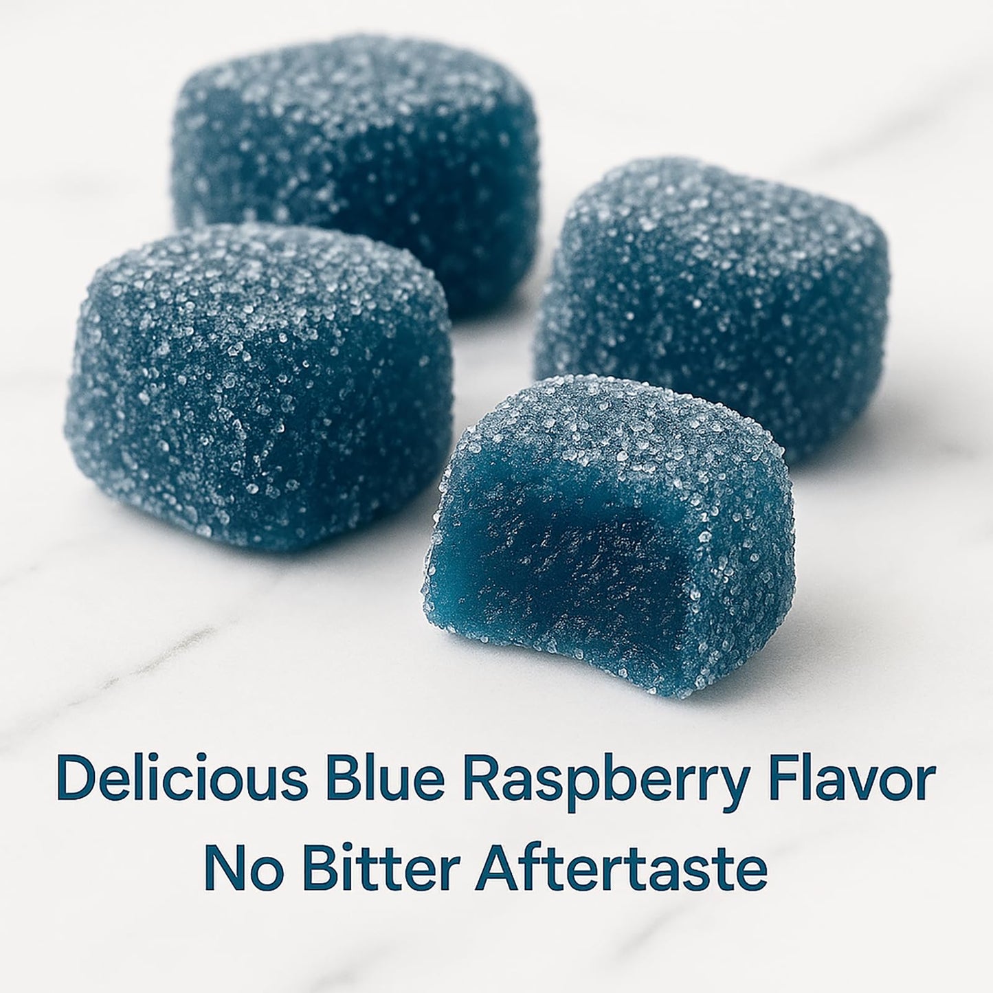 TRUEHEALTHIC Methylene Blue Gummies 5mg per Gummy, Supports Sustained Energy, Mental Clarity, Reduces Brain Fog & Improves Focus, Mood Enhancement, 30 Gummies