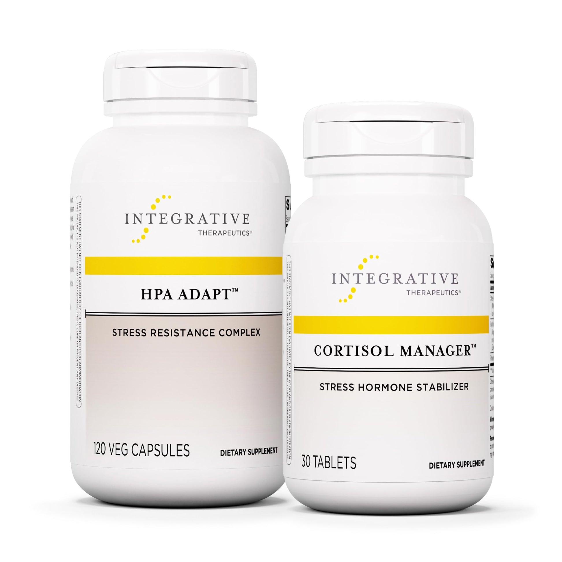 Integrative Therapeutics Cortisol Manager & HPA Adapt Bundle with Ashwagandha, 150 Capsules