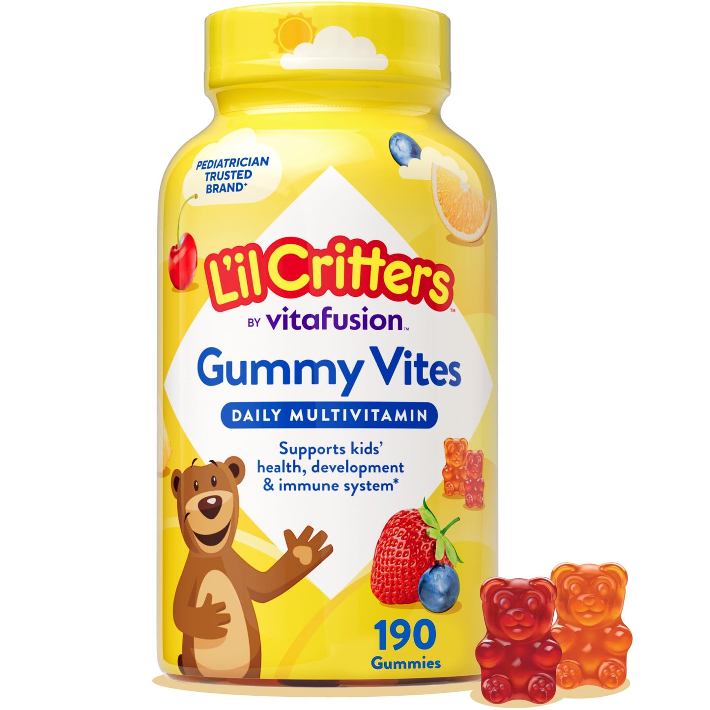 Lil Critters Gummy Vites Daily Kids Multivitamins, 190 Gummies